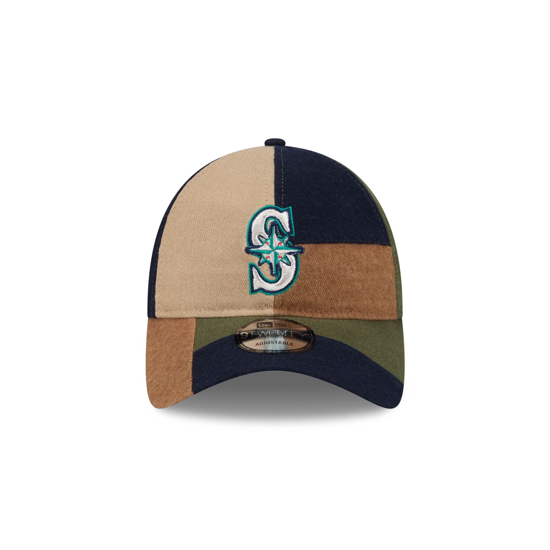Alternative view of Seattle Mariners Three Looms Cotton Twill Patchwork 9Twenty Adjustable Hat
