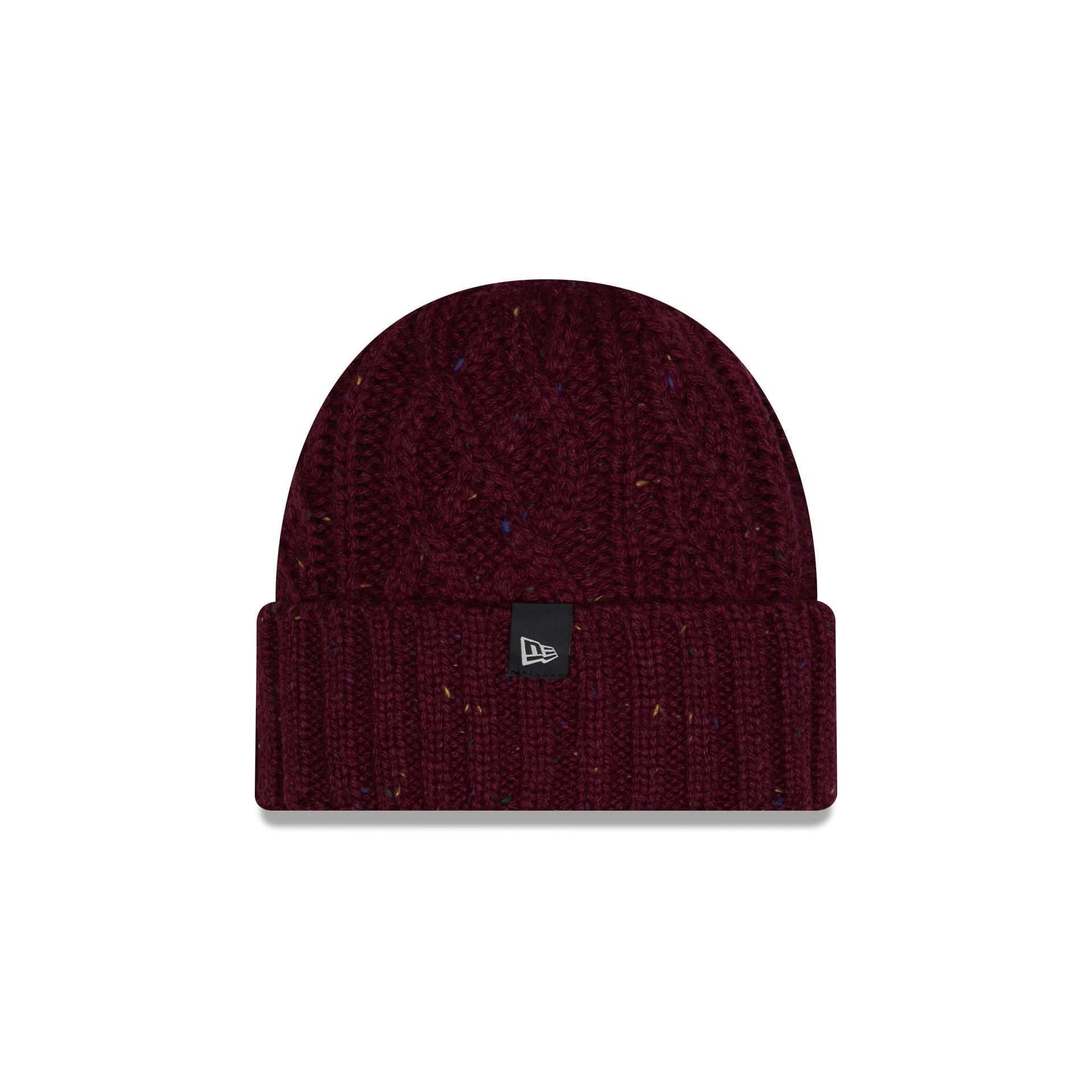 Alternative view of New Era Cap Speckled Maroon Cable Knit Hat