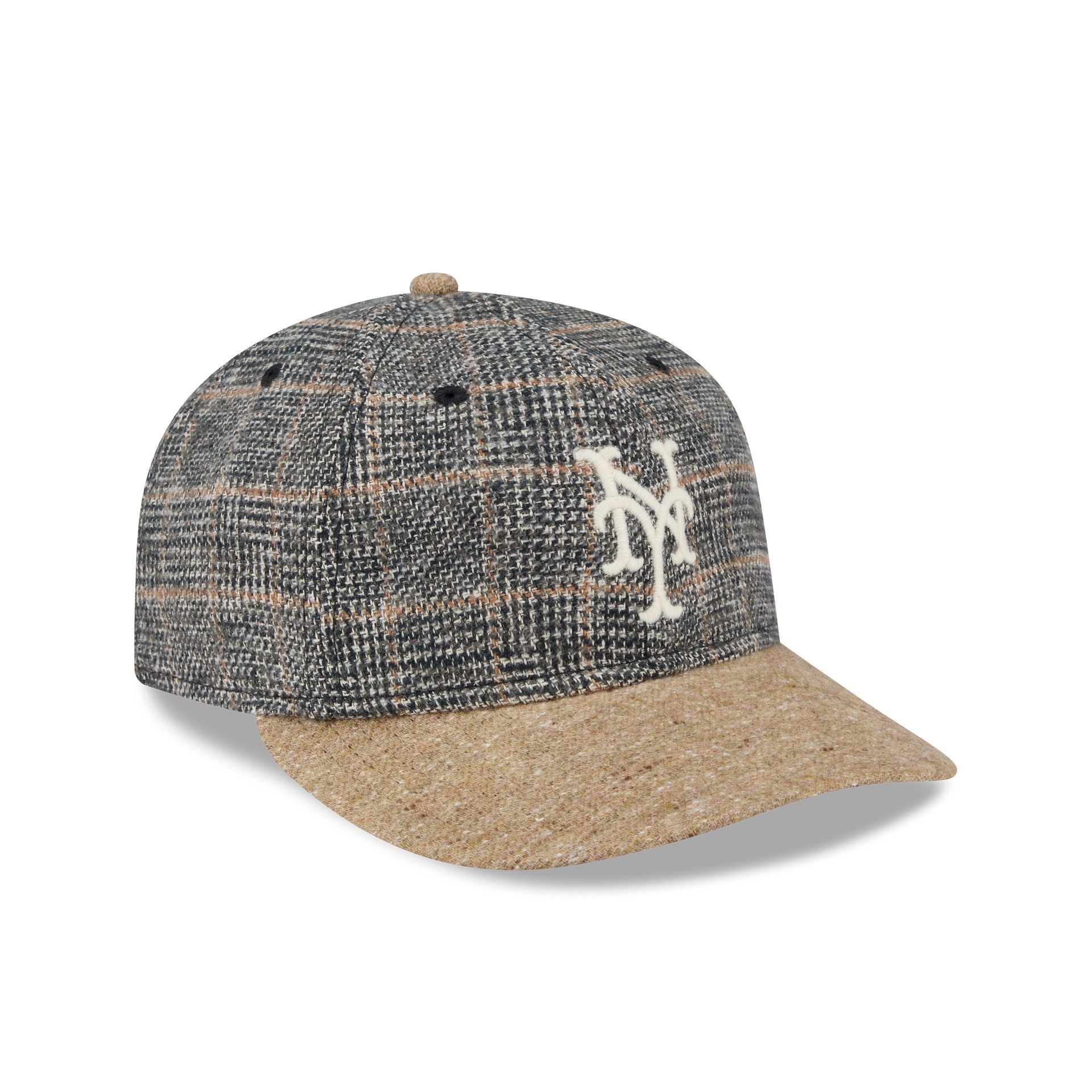New York Mets Three Looms Vintage Tweed Retro Crown 59Fifty Fitted Hat - Image 3