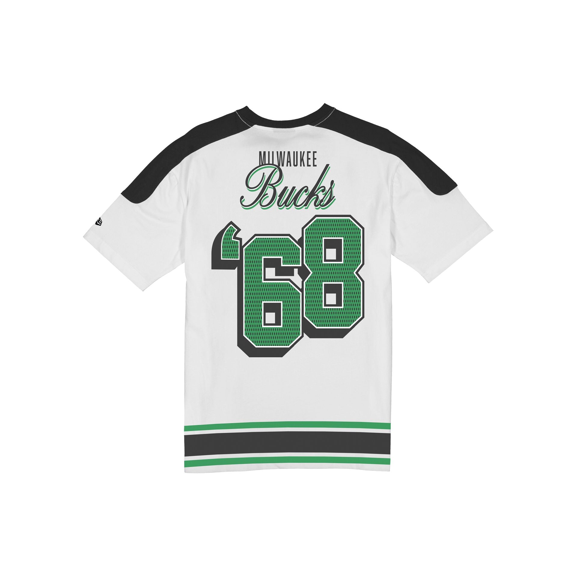 Alternative view of Milwaukee Bucks Sport Classics Vintage White T-Shirt