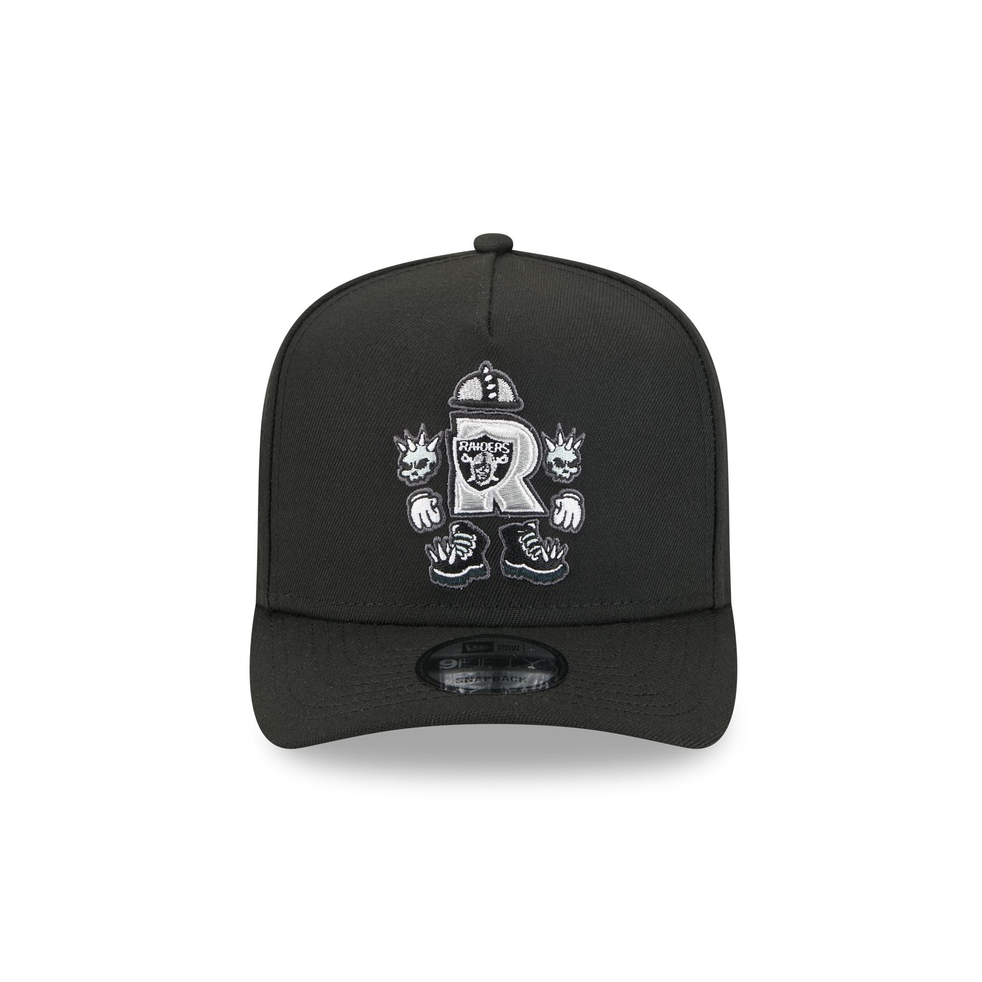 Alternative view of Las Vegas Raiders Cartoon 9Fifty A-Frame Snapback Hat