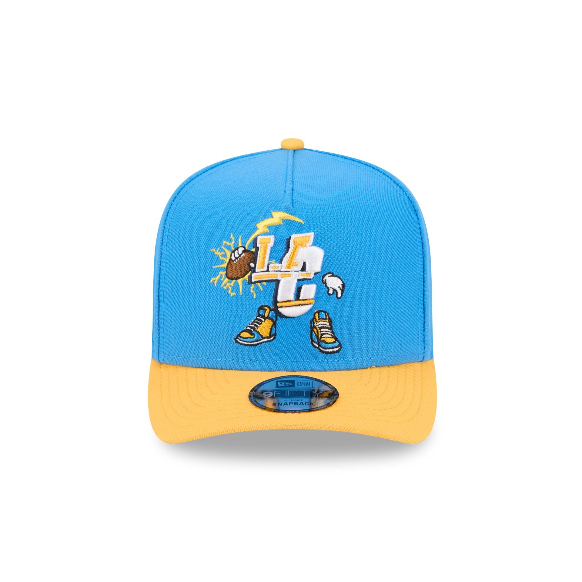 Alternative view of Los Angeles Chargers Cartoon 9Fifty A-Frame Snapback Hat