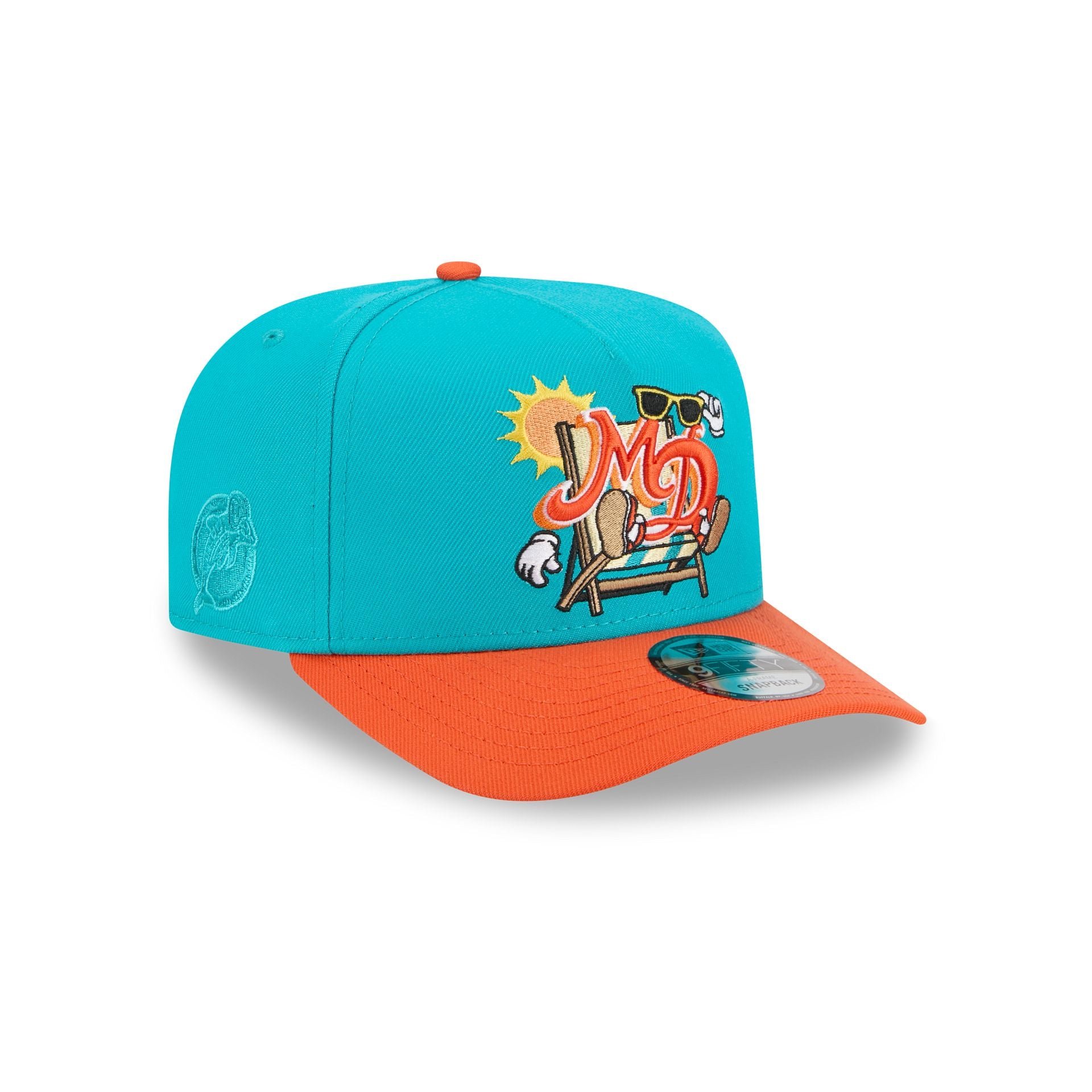 Miami Dolphins Cartoon 9Fifty A-Frame Snapback Hat