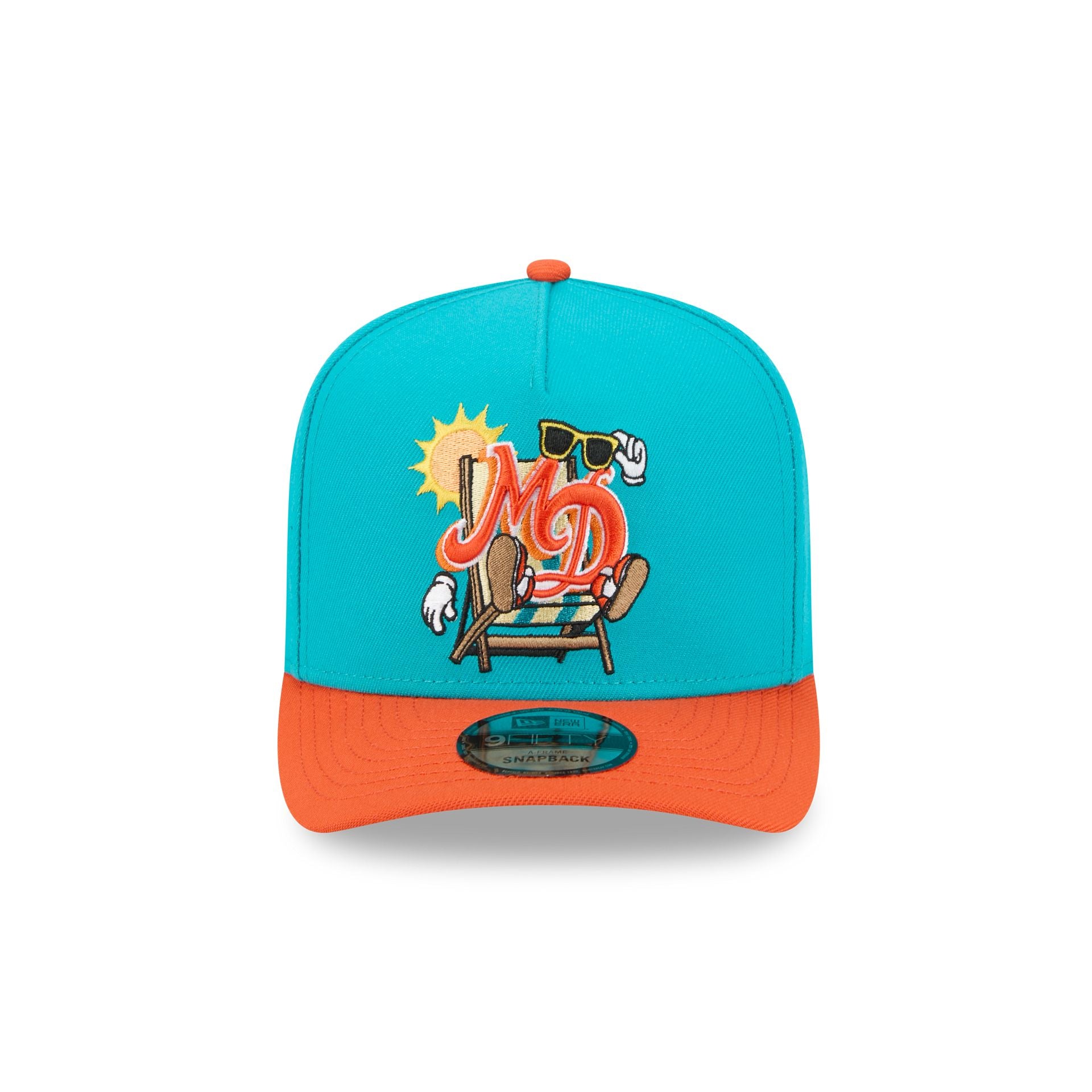 Alternative view of Miami Dolphins Cartoon 9Fifty A-Frame Snapback Hat