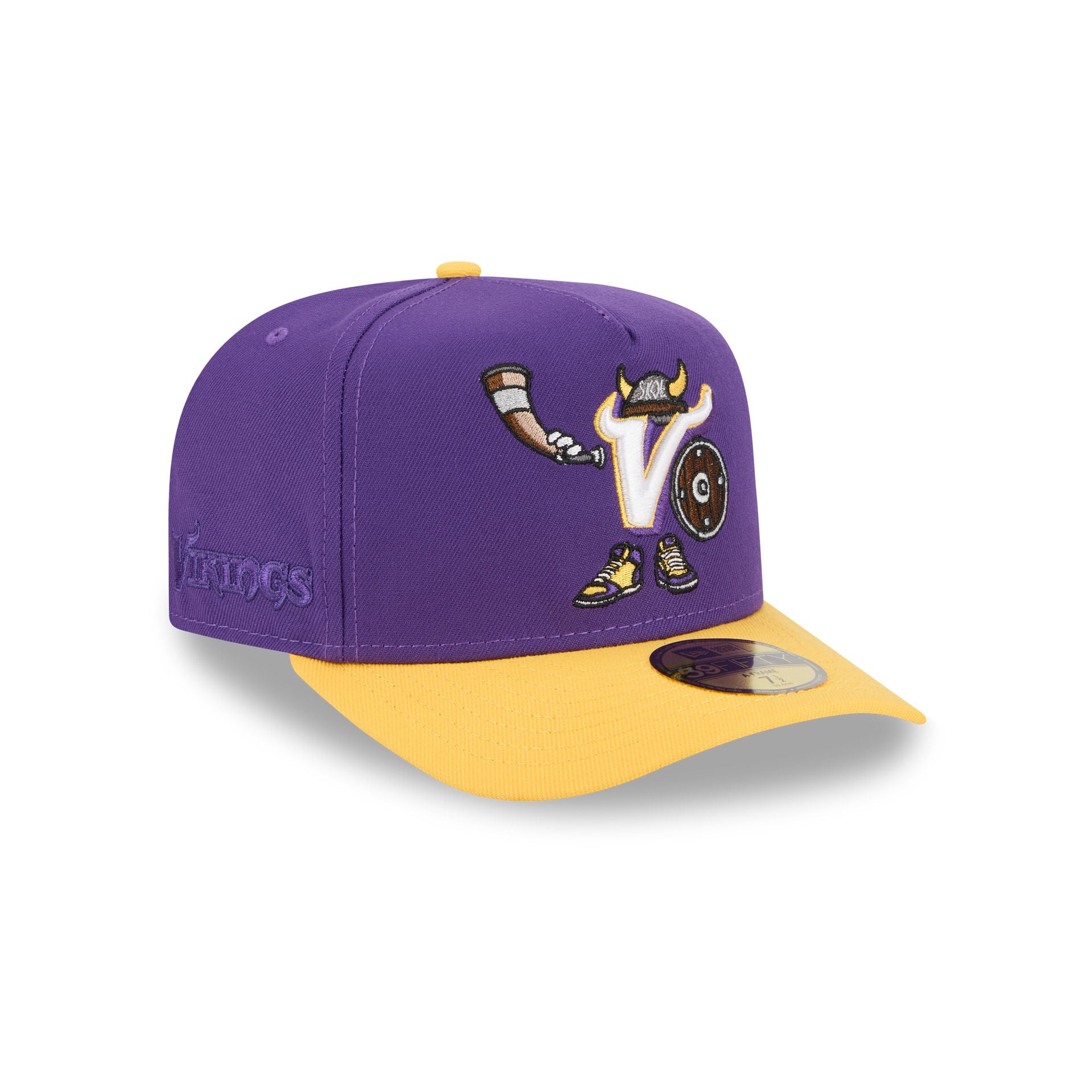 Minnesota Vikings Cartoon 59Fifty A-Frame Fitted Hat