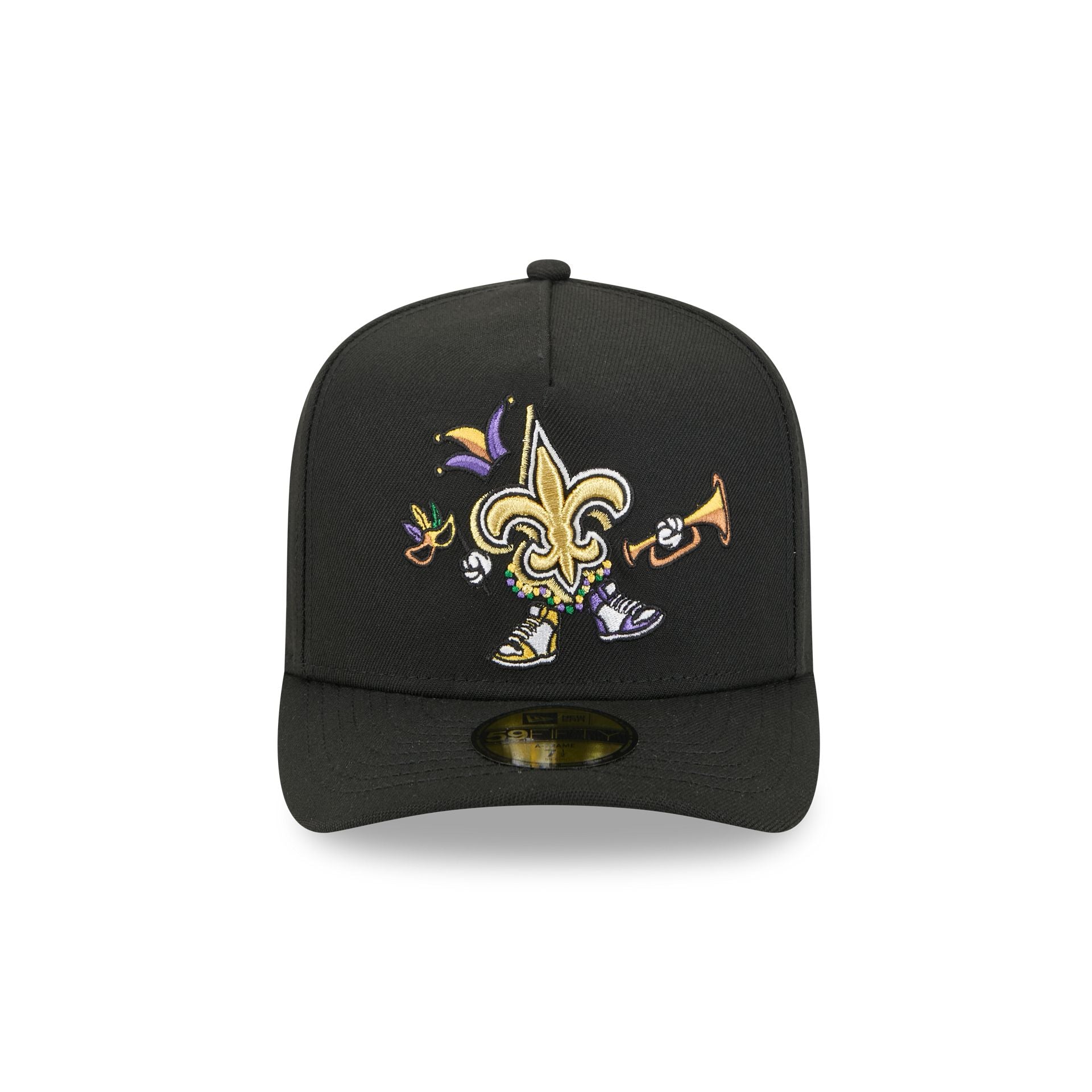 Alternative view of New Orleans Saints Cartoon 59Fifty A-Frame Fitted Hat