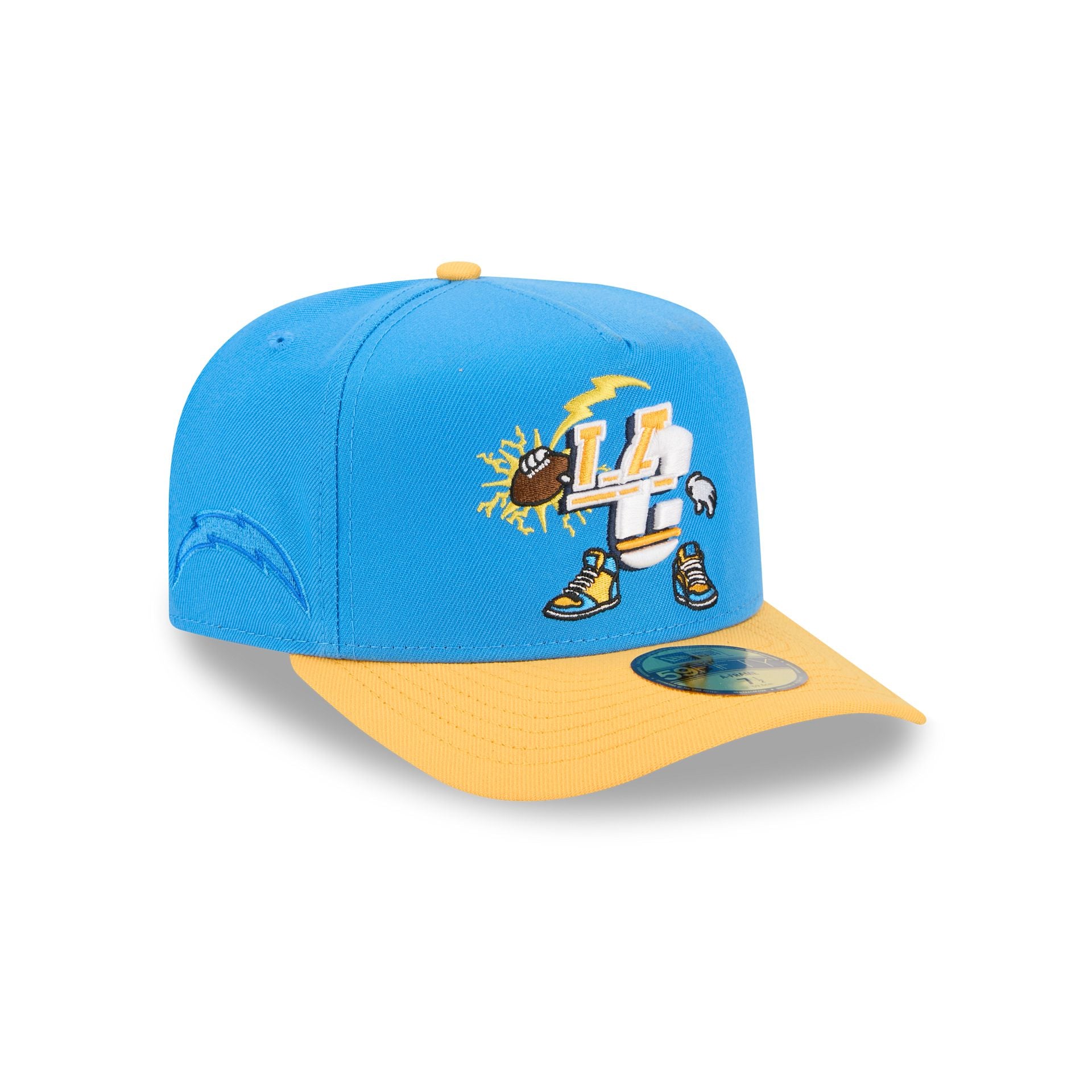 Los Angeles Chargers Cartoon 59Fifty A-Frame Fitted Hat