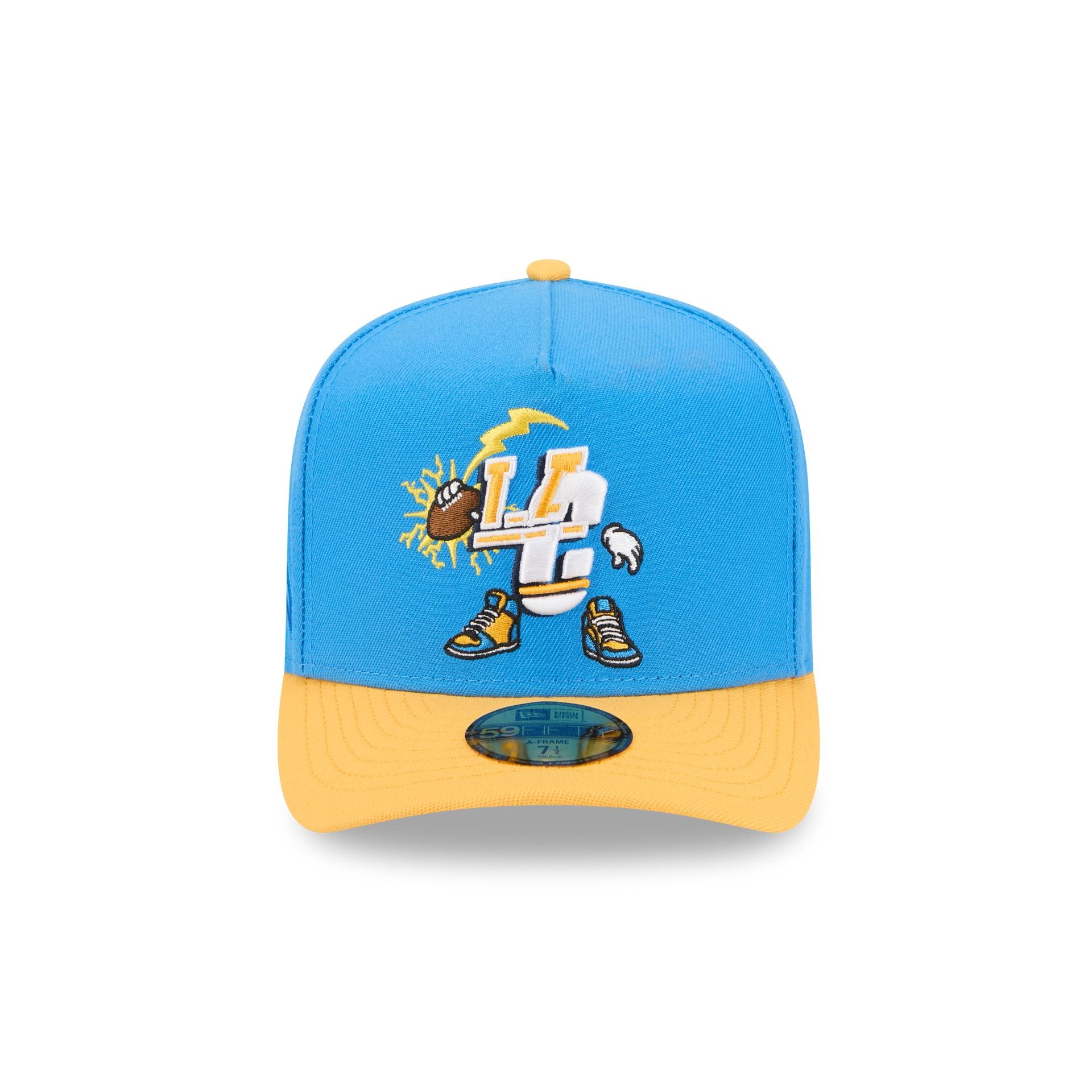 Alternative view of Los Angeles Chargers Cartoon 59Fifty A-Frame Fitted Hat