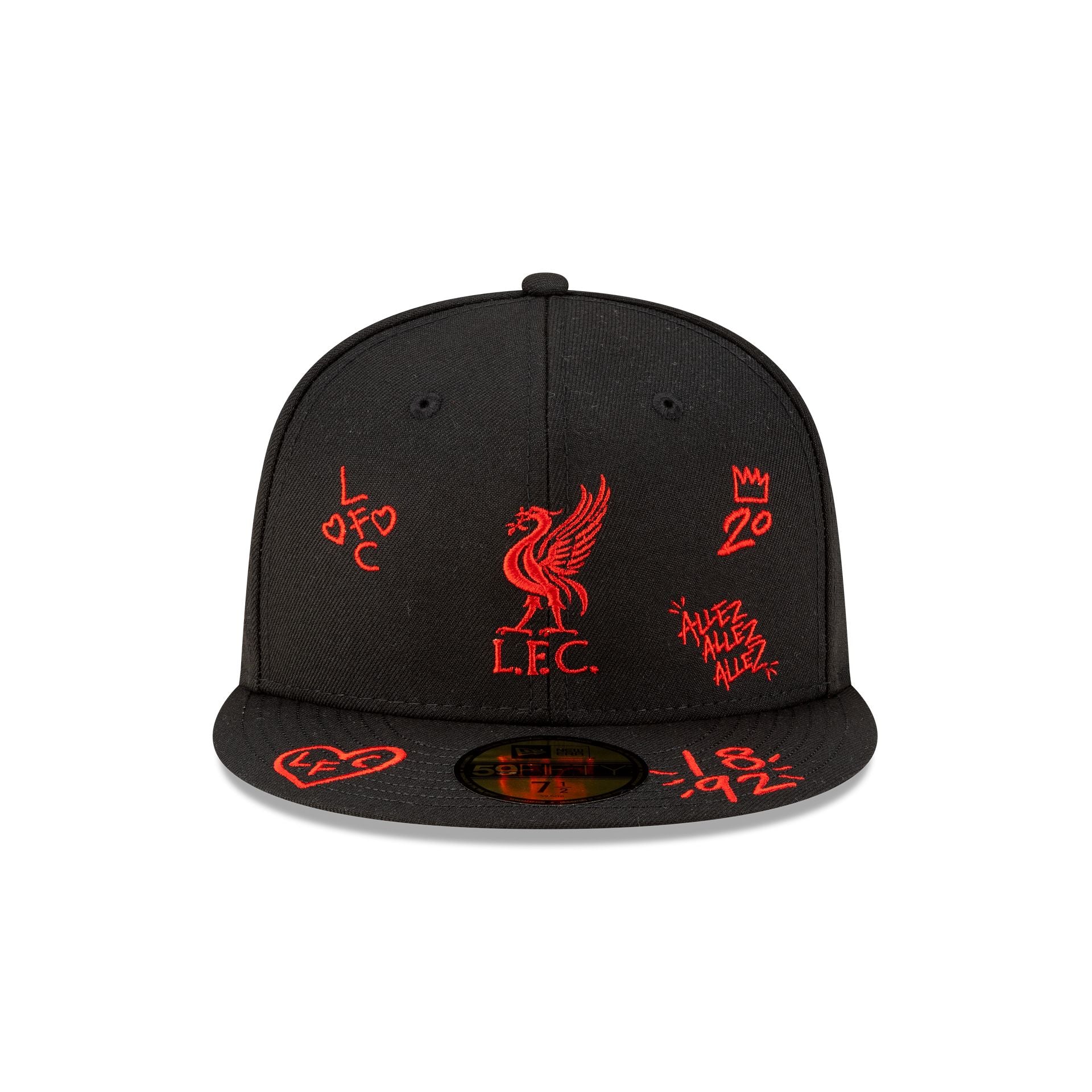 Alternative view of Liverpool Fc Scribble 59Fifty Fitted Hat