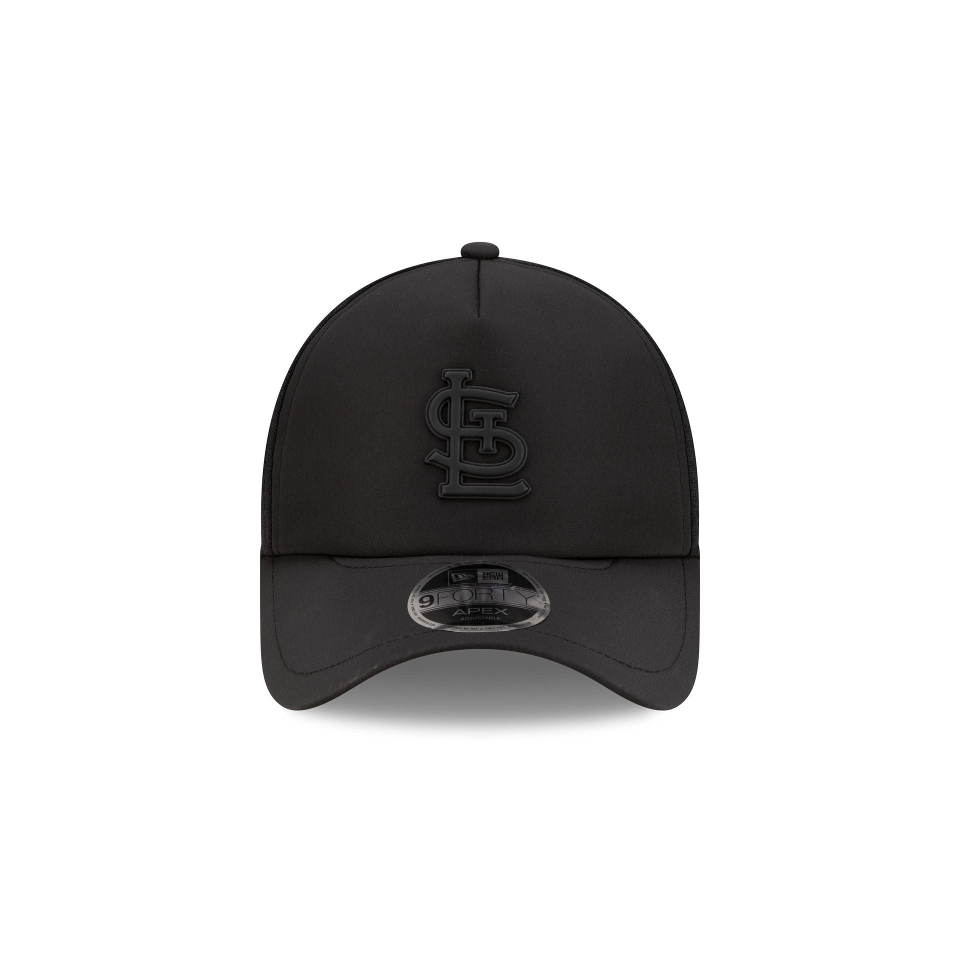 Alternative view of St. Louis Cardinals 2026 Batting Practice Black 9Forty Apex Trucker Hat