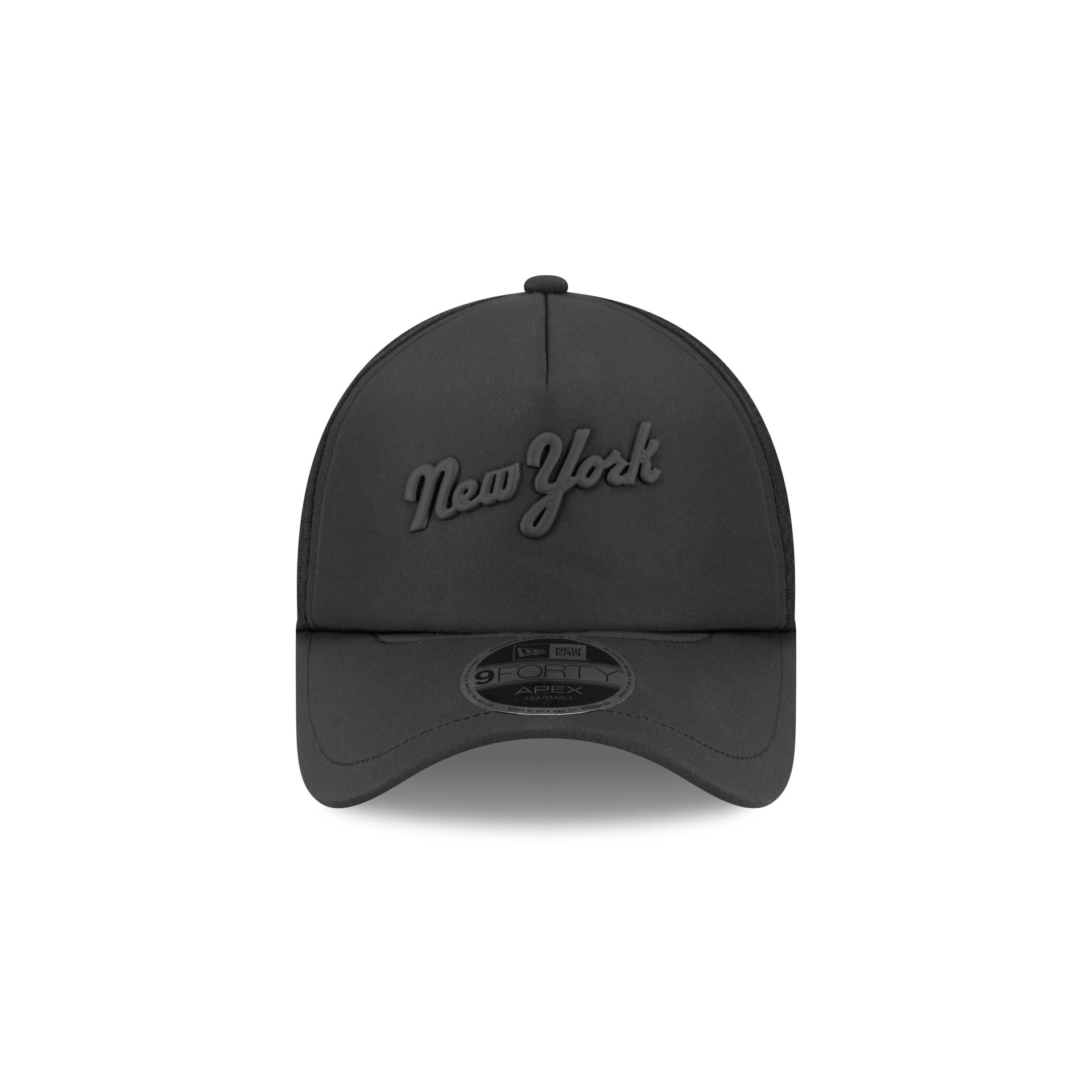 Alternative view of New York Mets 2026 Batting Practice Black 9Forty Apex Trucker Hat