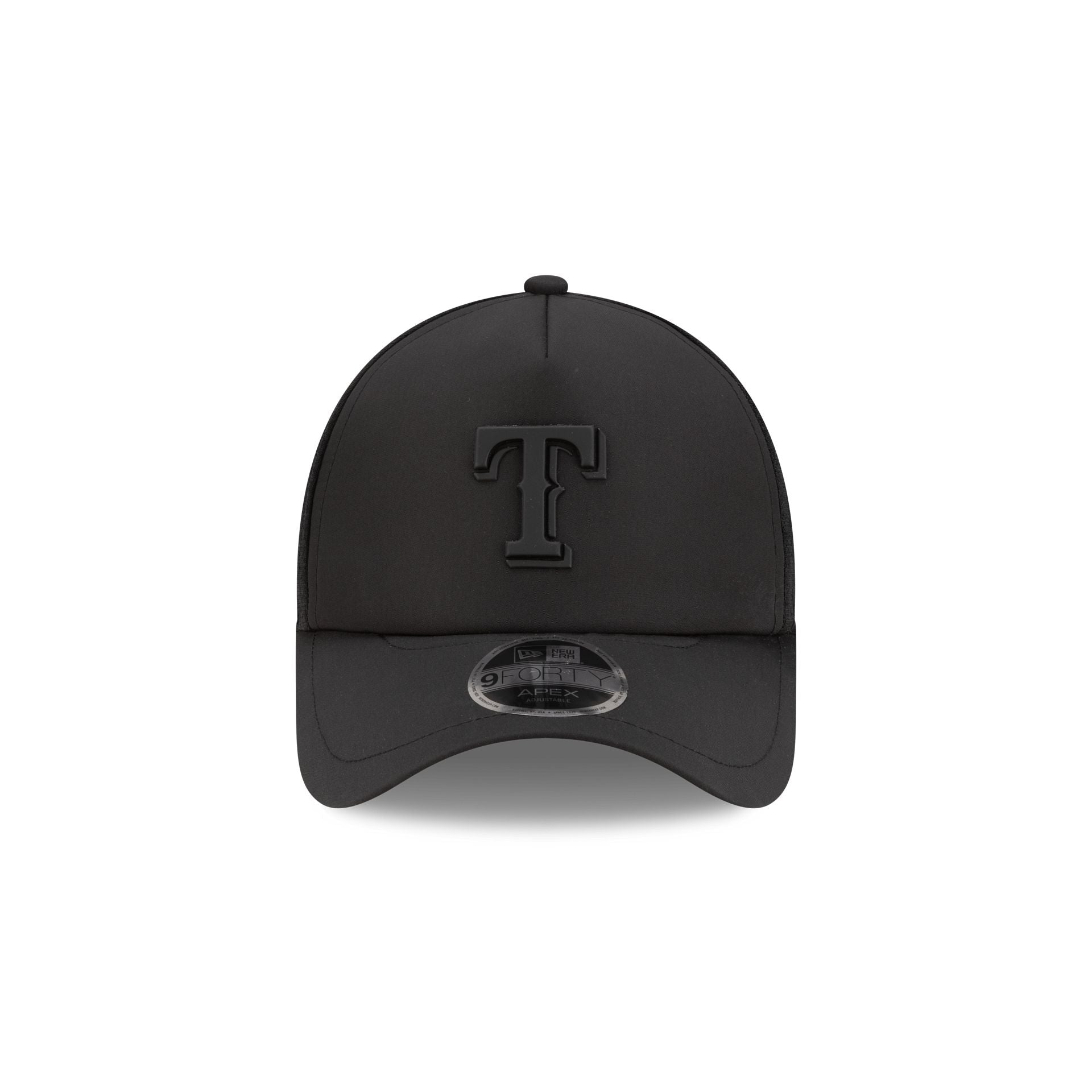 Alternative view of Texas Rangers 2026 Batting Practice Black 9Forty Apex Trucker Hat