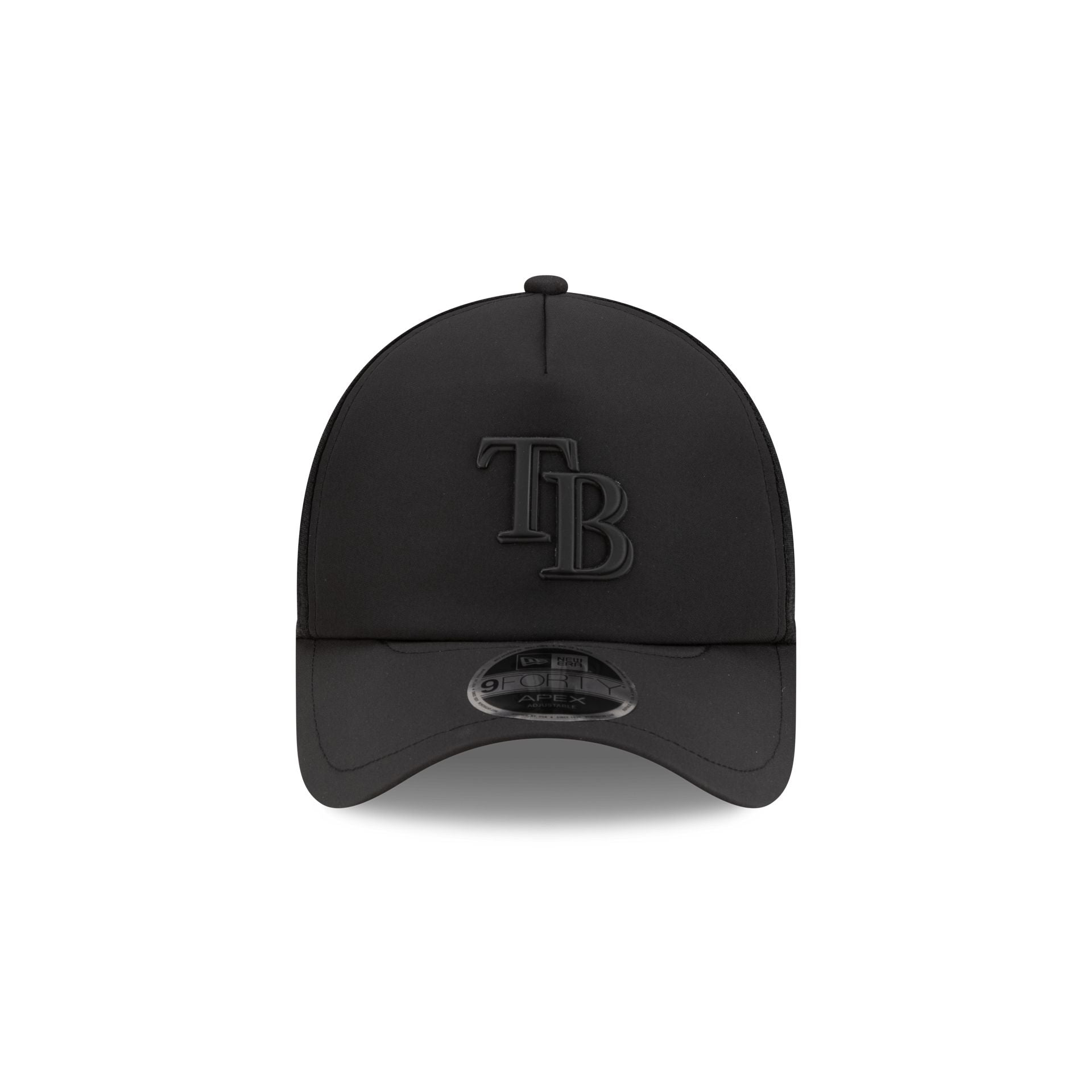 Alternative view of Tampa Bay Rays 2026 Batting Practice Black 9Forty Apex Trucker Hat