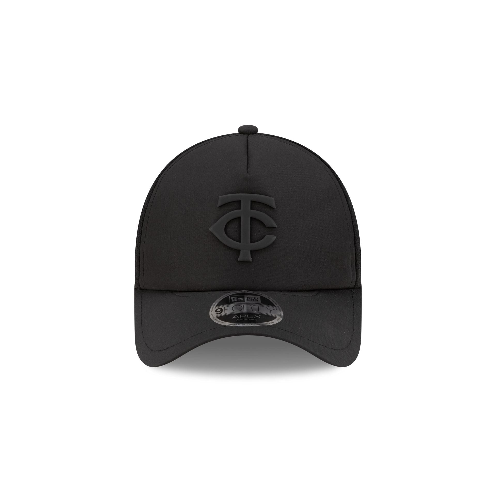 Alternative view of Minnesota Twins 2026 Batting Practice Black 9Forty Apex Trucker Hat