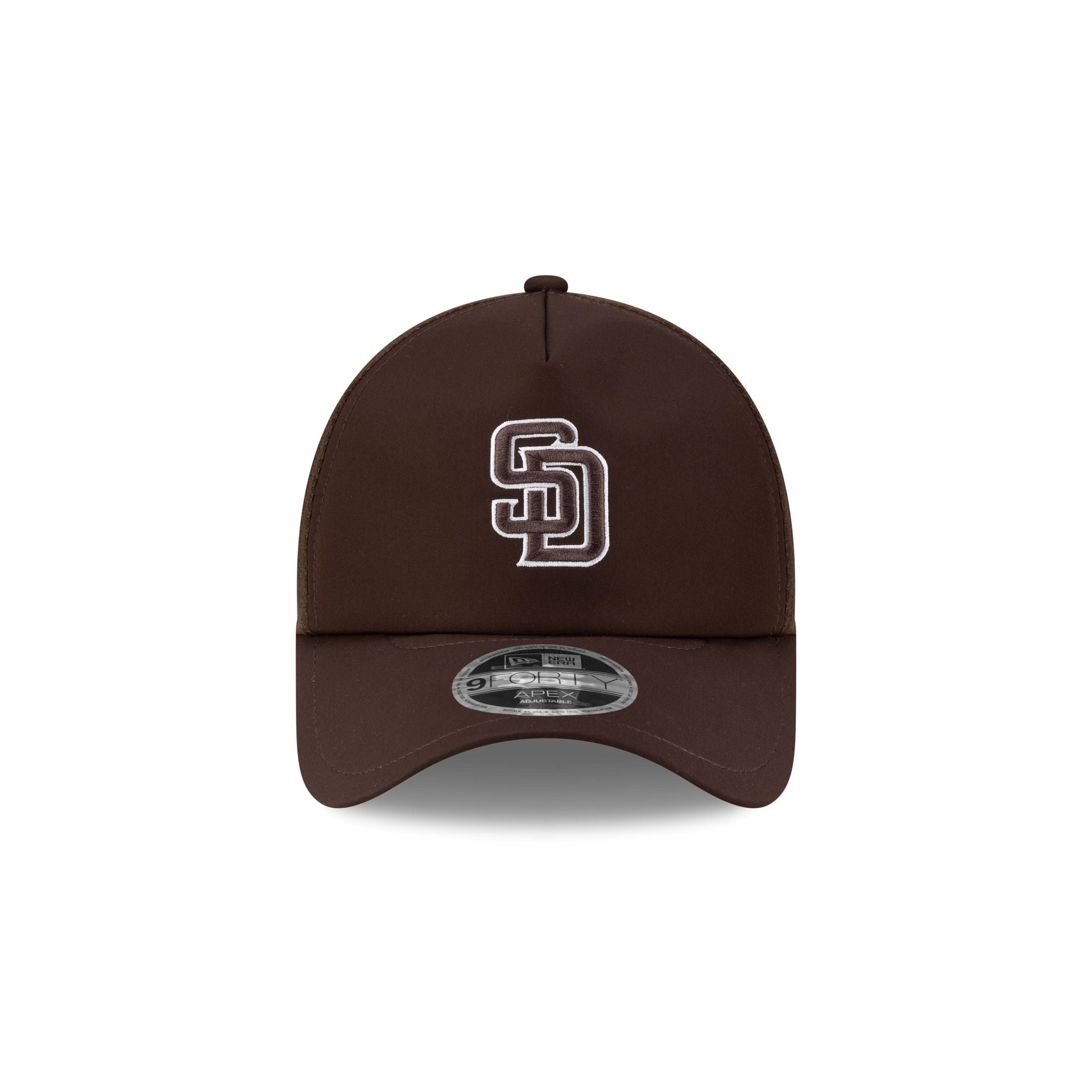 Alternative view of San Diego Padres 2026 Batting Practice 9Forty Apex Trucker Hat