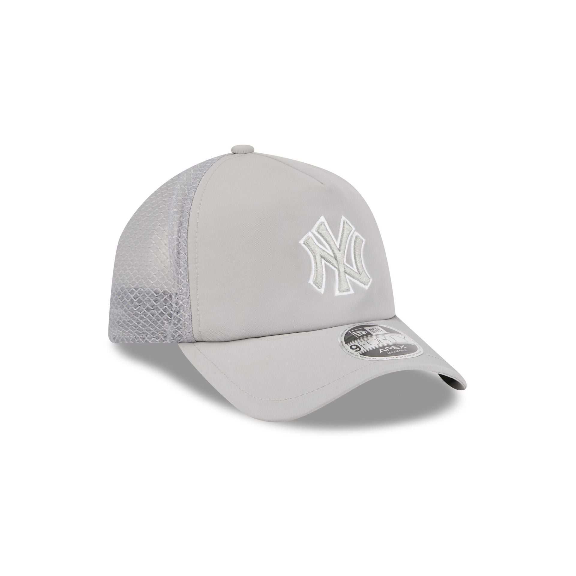 New York Yankees 2026 Batting Practice Gray 9Forty Apex Trucker Hat - Image 3