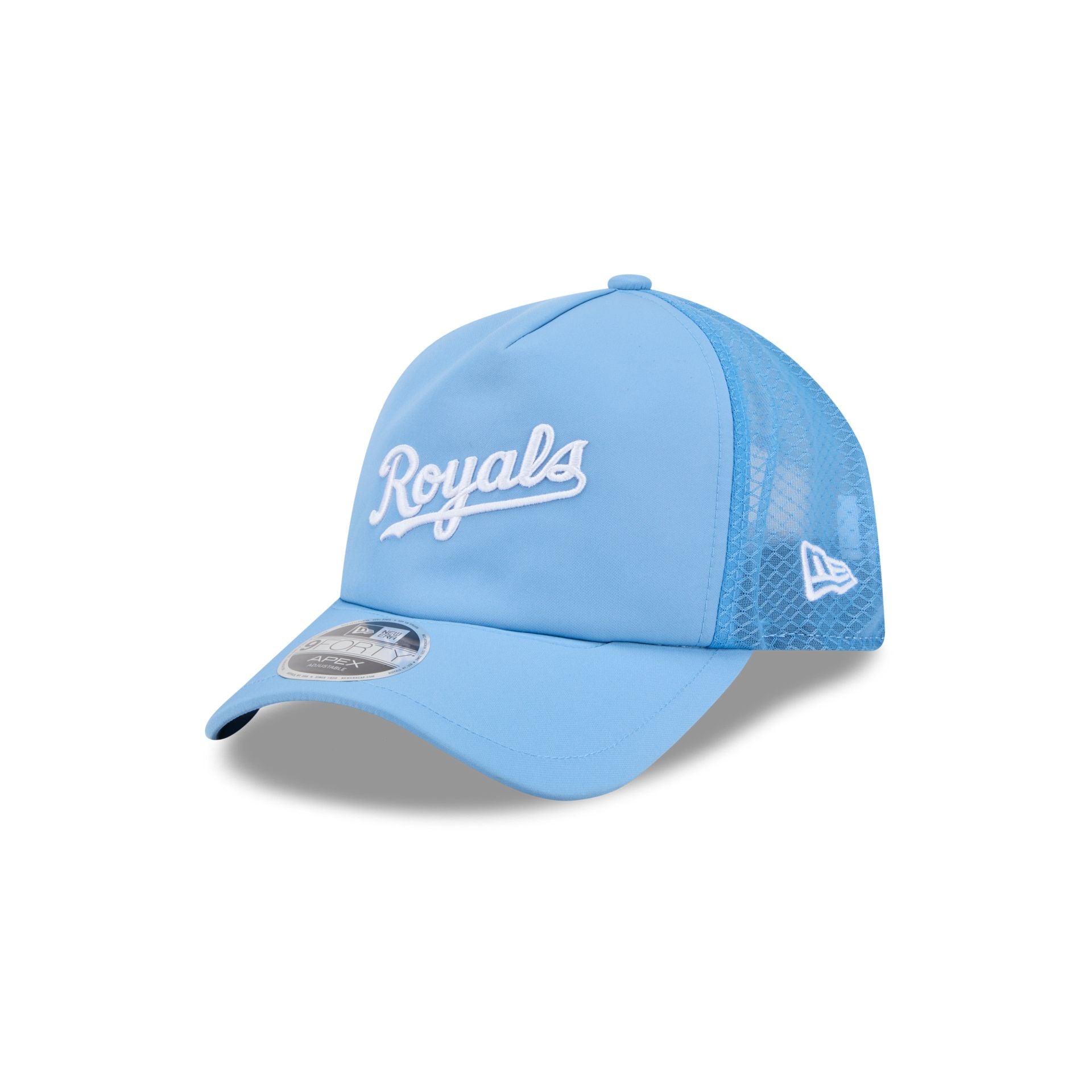 Kansas City Royals 2026 Batting Practice Alt Wordmark 9Forty Apex Trucker Hat