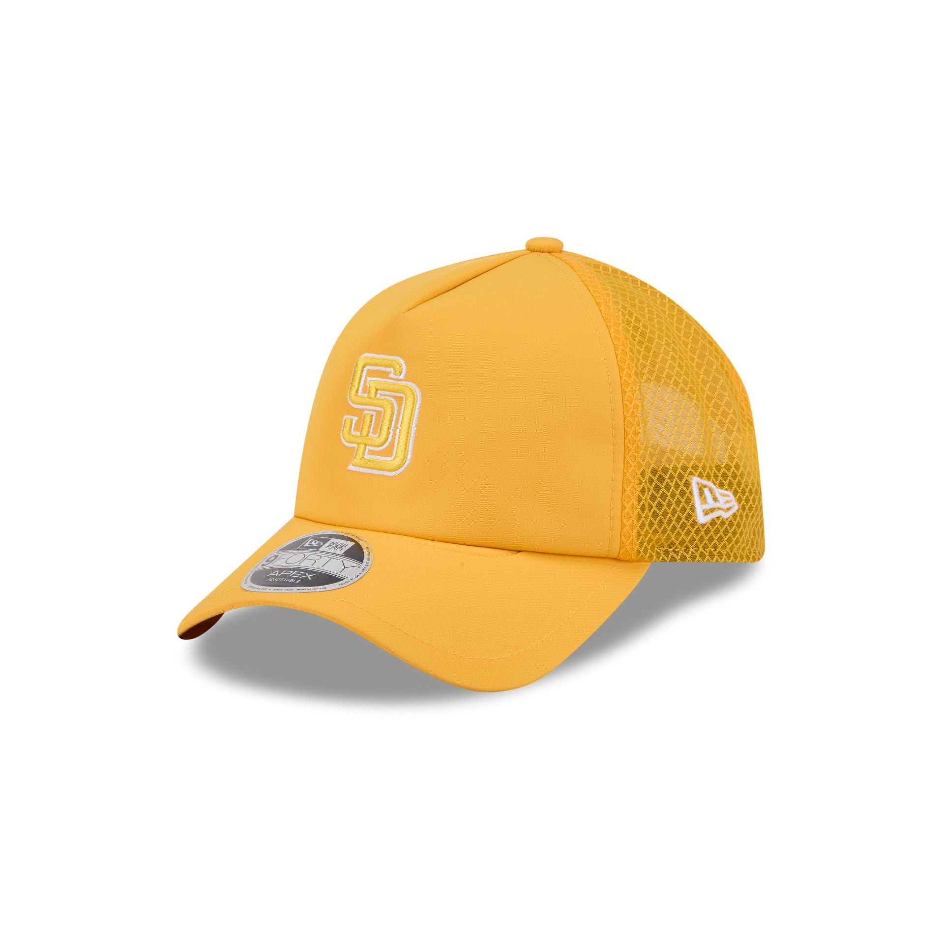 San Diego Padres 2026 Batting Practice Colorway 9Forty Apex Trucker Hat