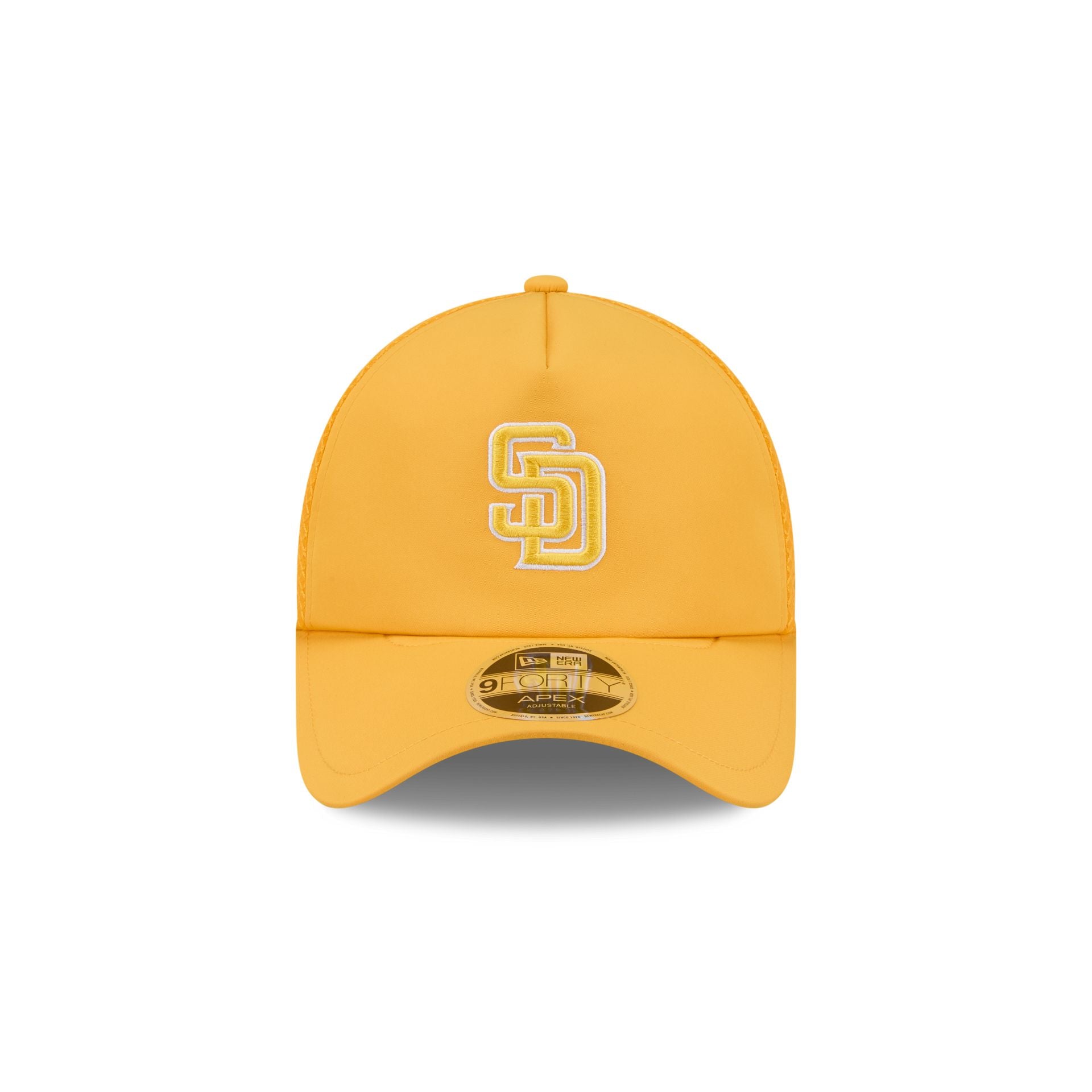 Alternative view of San Diego Padres 2026 Batting Practice Colorway 9Forty Apex Trucker Hat