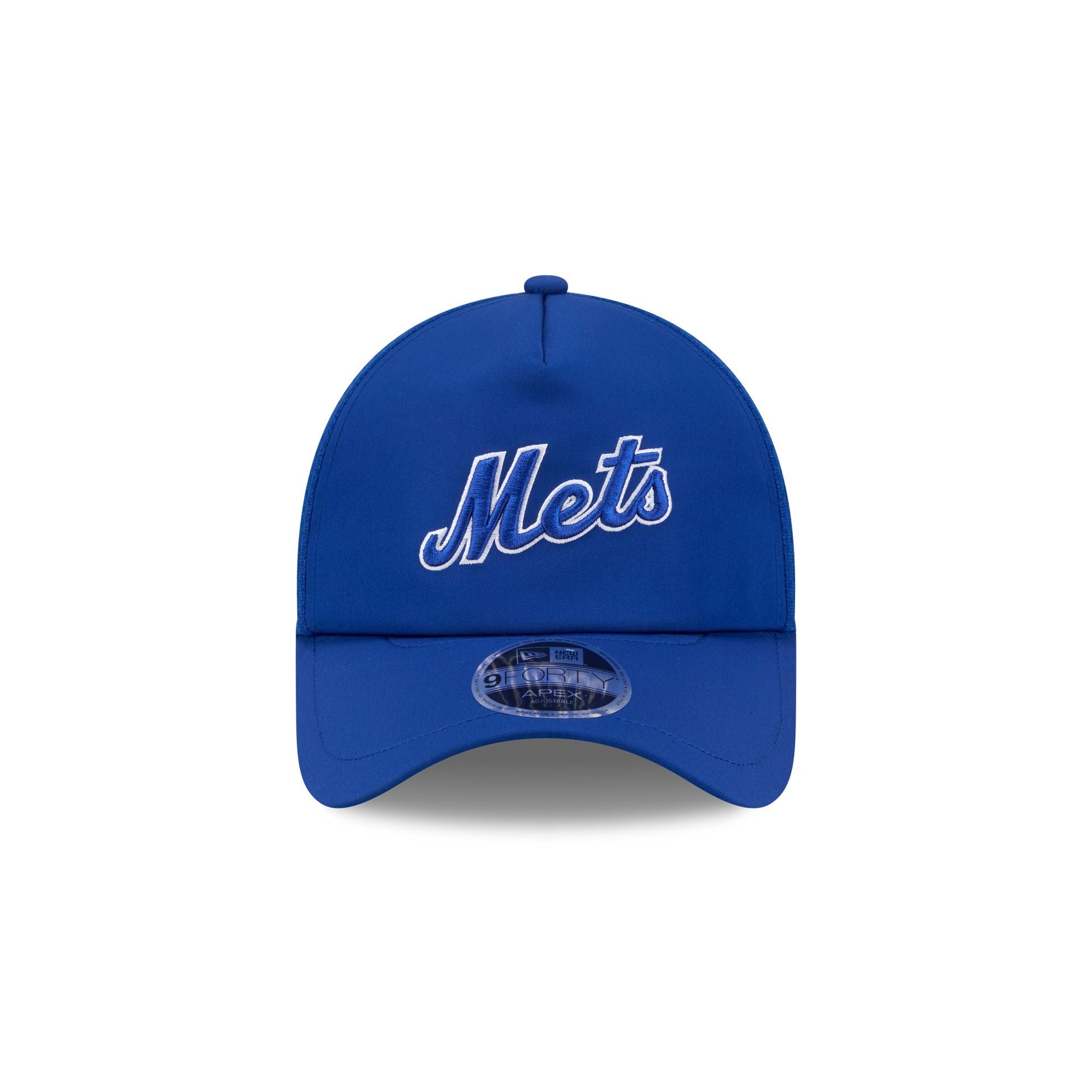 Alternative view of New York Mets 2026 Batting Practice Alt Wordmark 9Forty Apex Trucker Hat