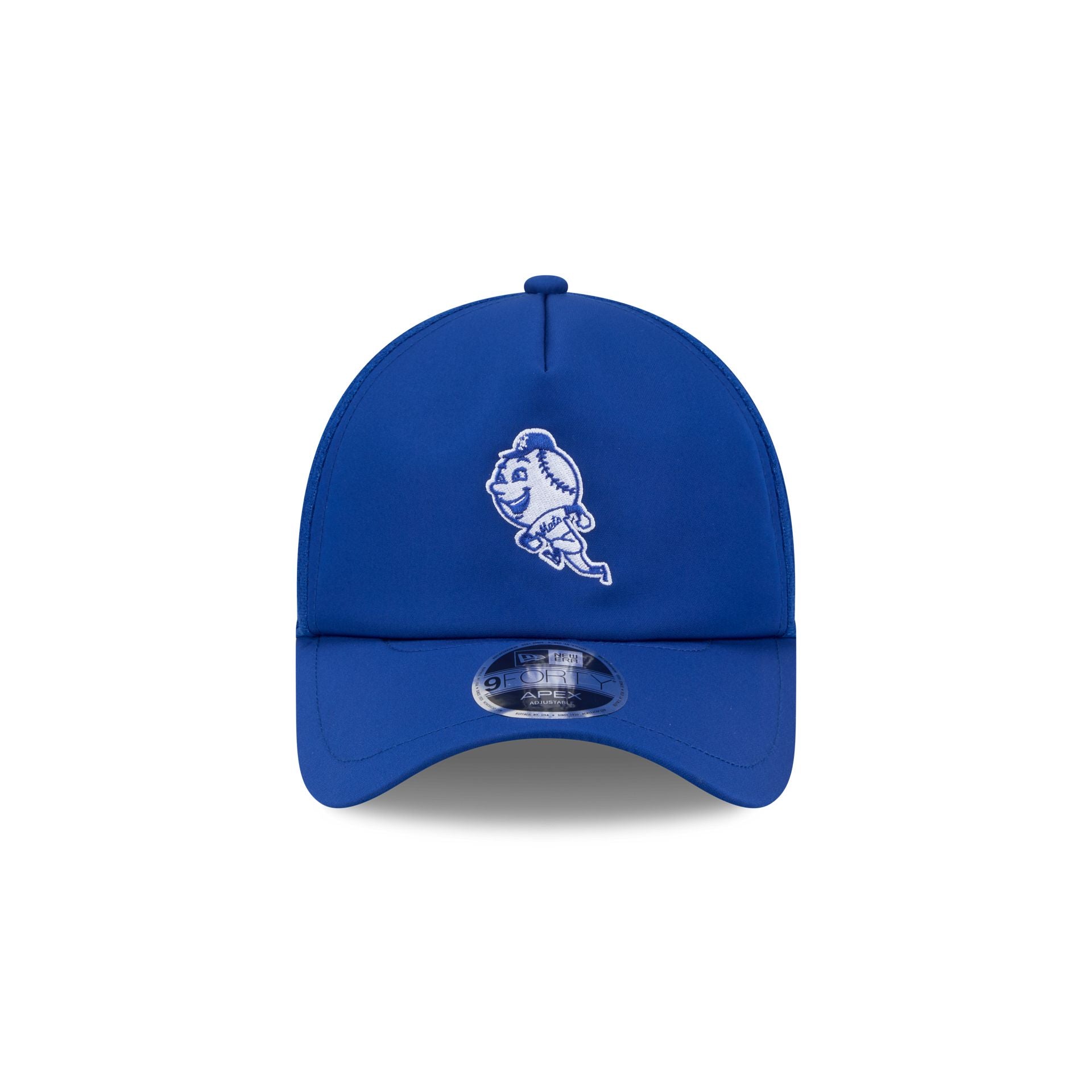 Alternative view of New York Mets 2026 Batting Practice Alt Mr. Met 9Forty Apex Trucker Hat