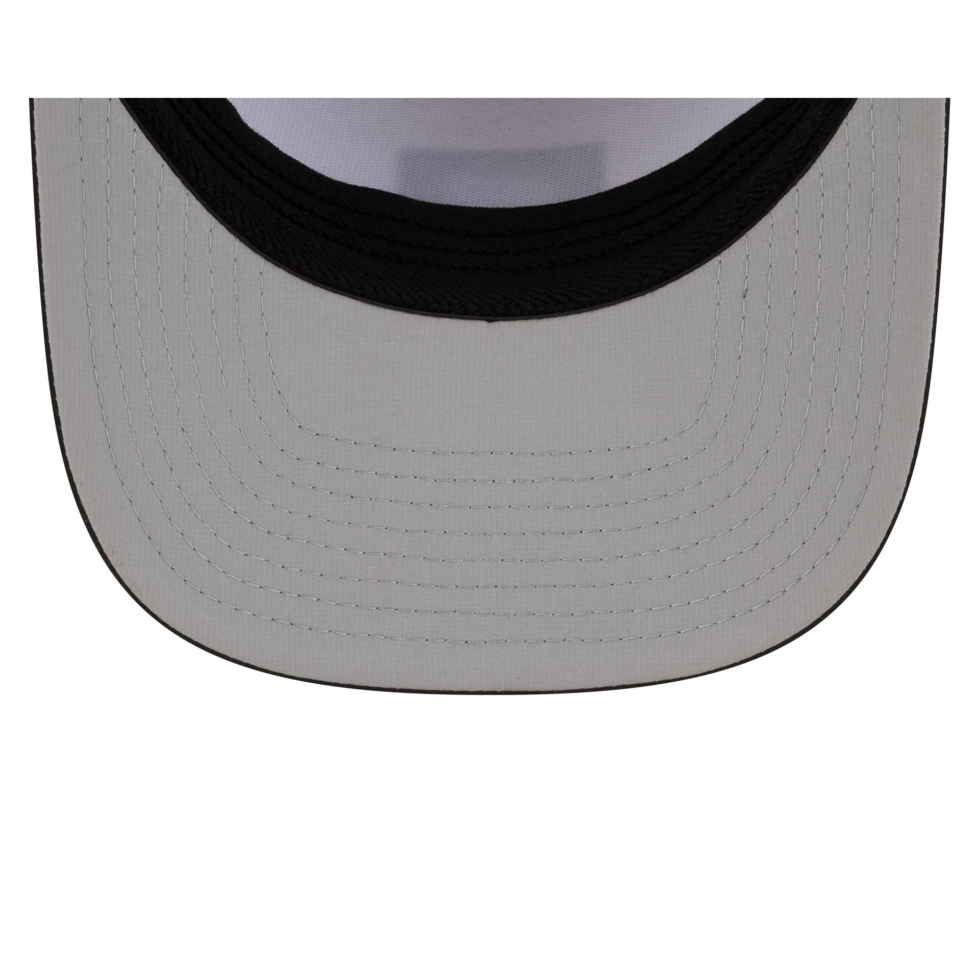 Milwaukee Brewers 2026 Clubhouse Black & White Split Panel 9Seventy Stretch-Snap Hat - Image 7
