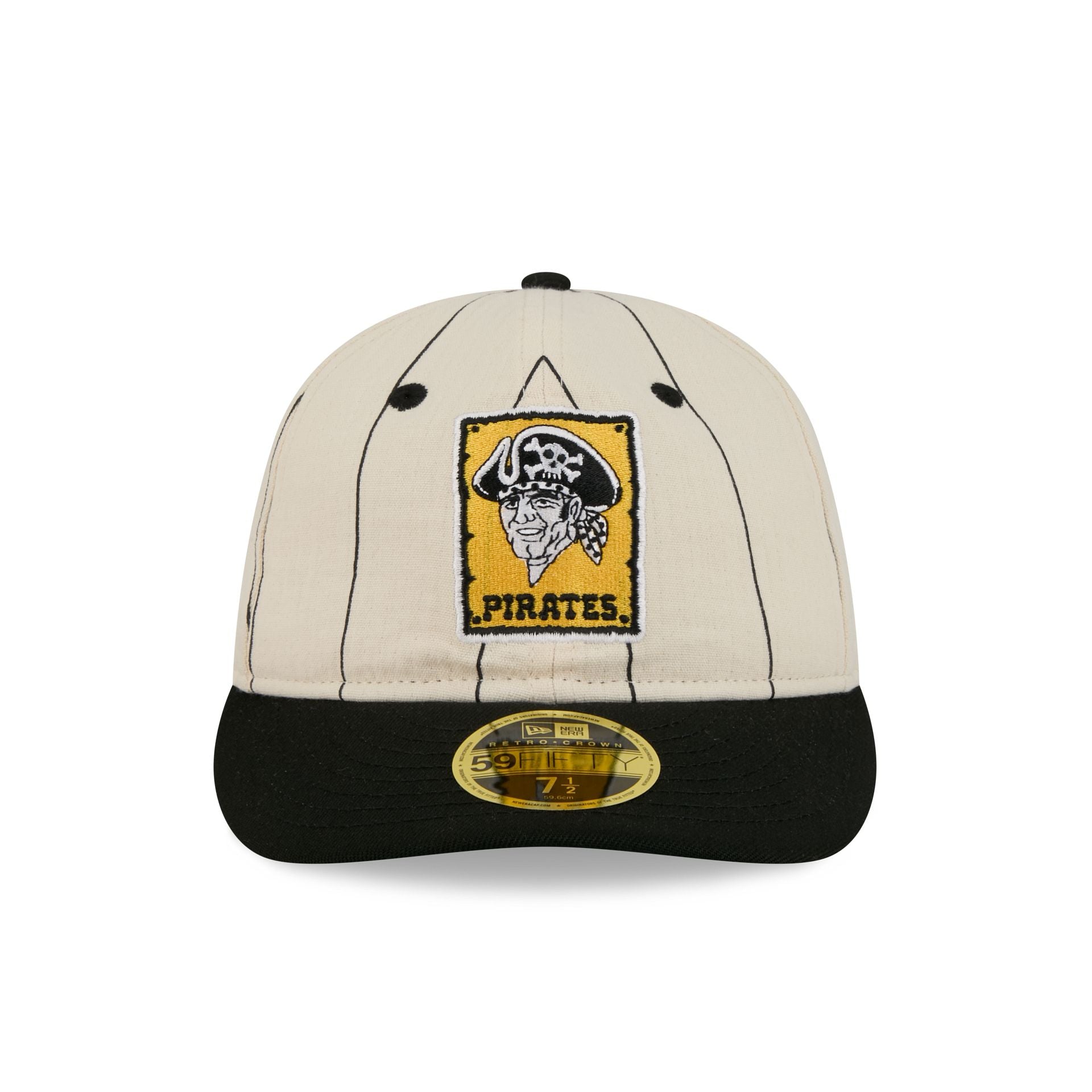 Alternative view of Pittsburgh Pirates Linen Pinstripe Retro Crown 59Fifty Fitted Hat