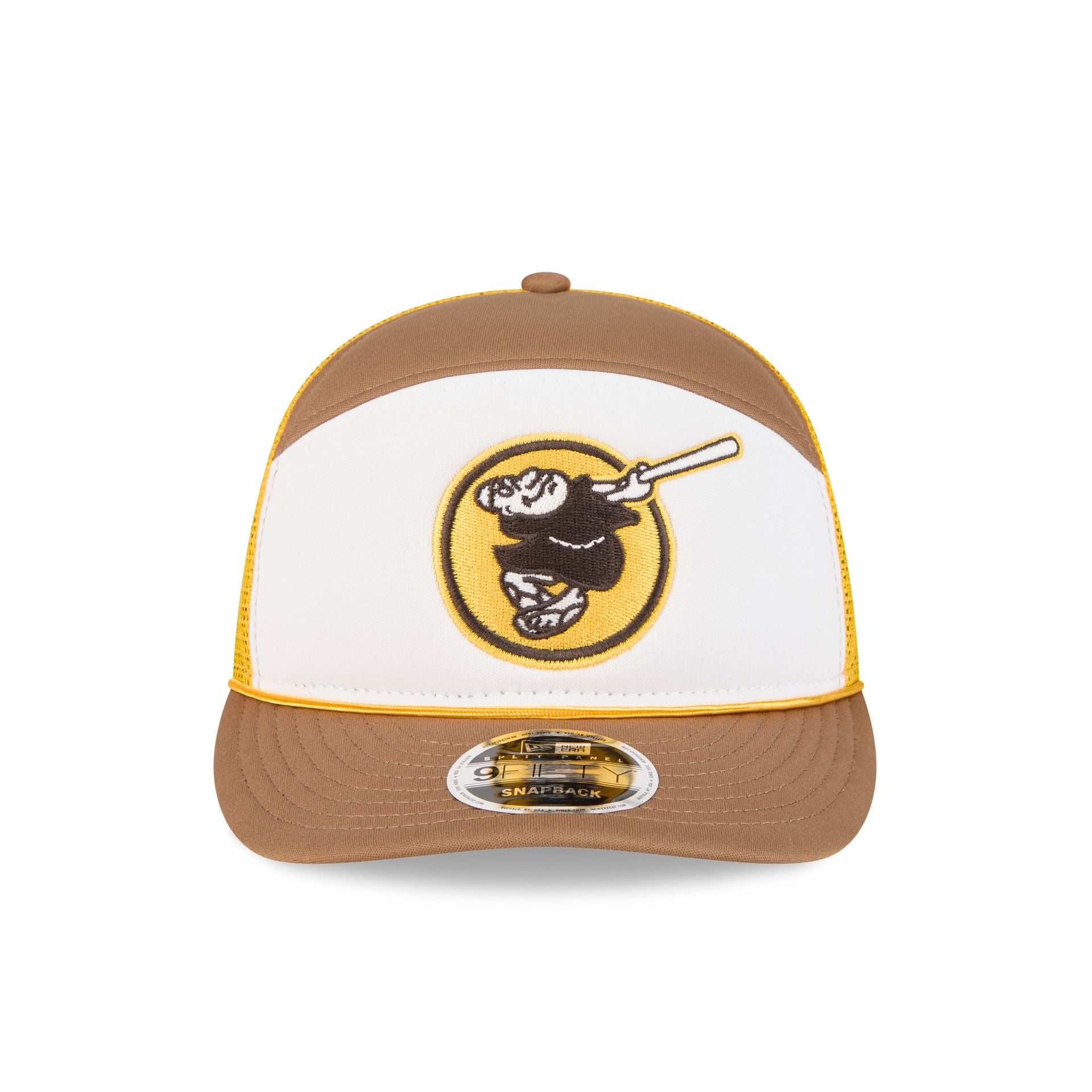 Alternative view of San Diego Padres Blocked Split Panel 9Fifty Trucker Hat