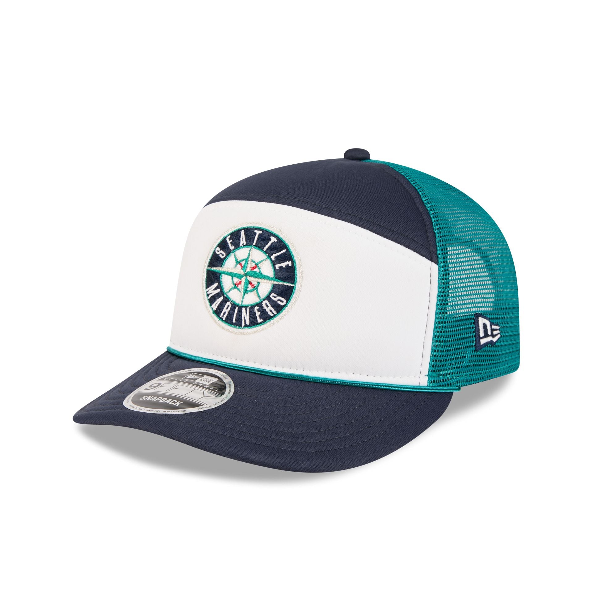 Seattle Mariners Blocked Split Panel 9Fifty Trucker Hat