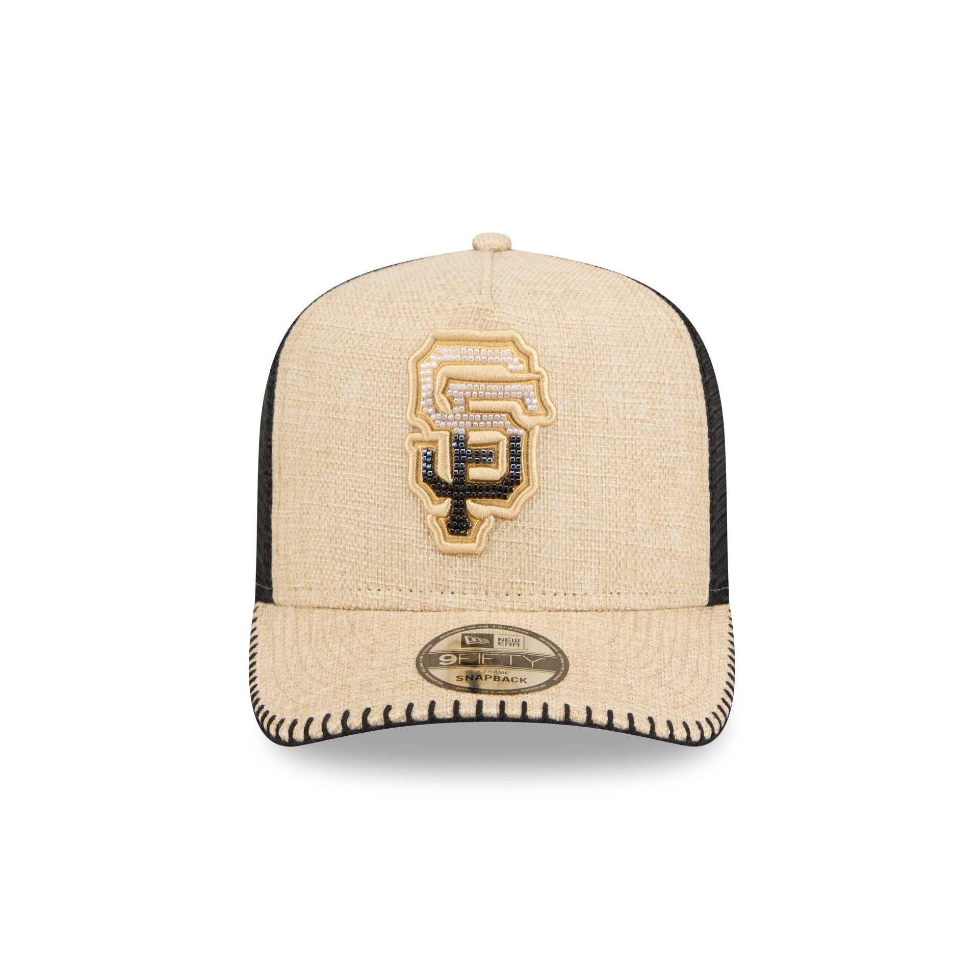 Alternative view of San Francisco Giants Beaded Canvas 9Fifty A-Frame Trucker Hat