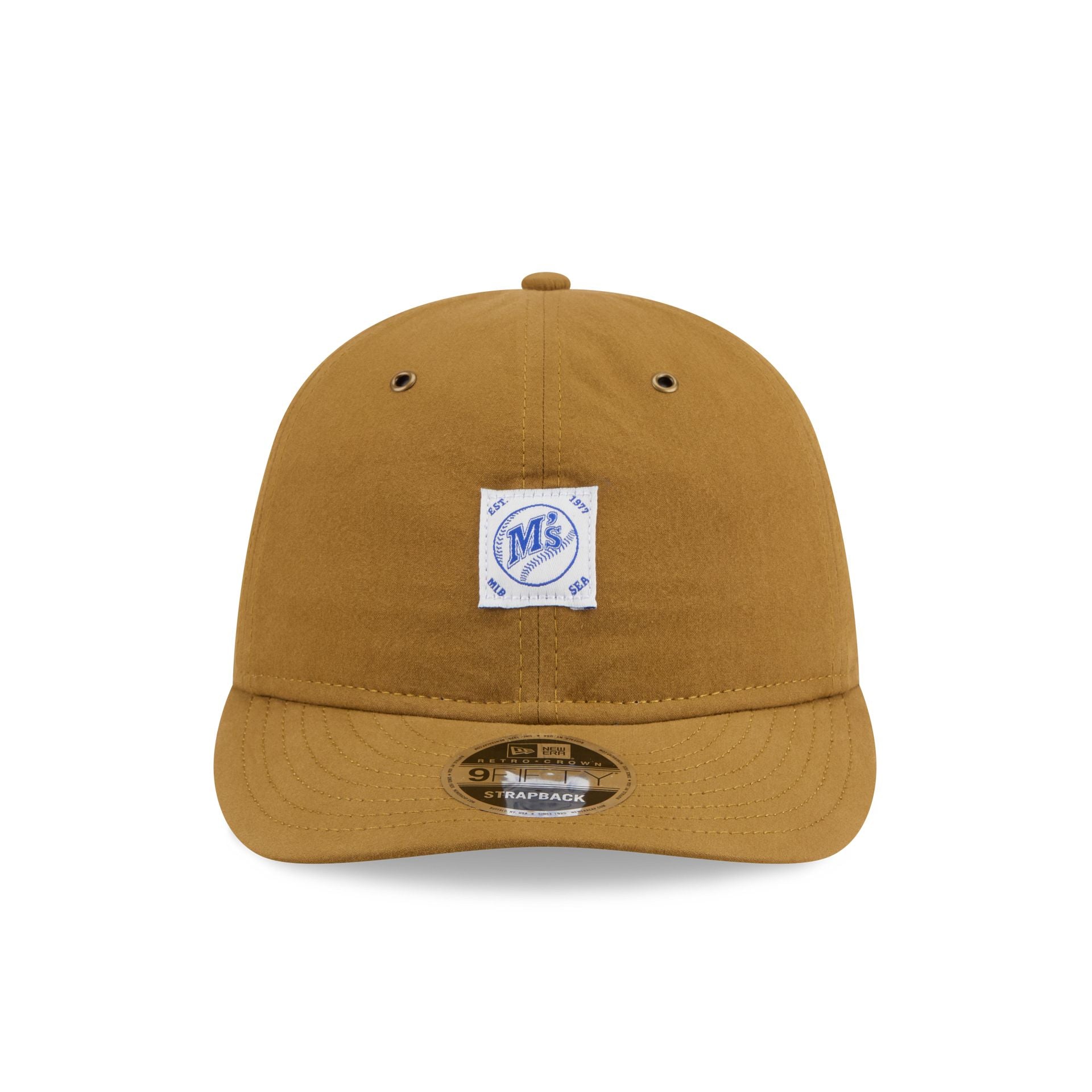 Alternative view of Seattle Mariners Brushed Brown Nylon Retro Crown 9Fifty Adjustable Hat