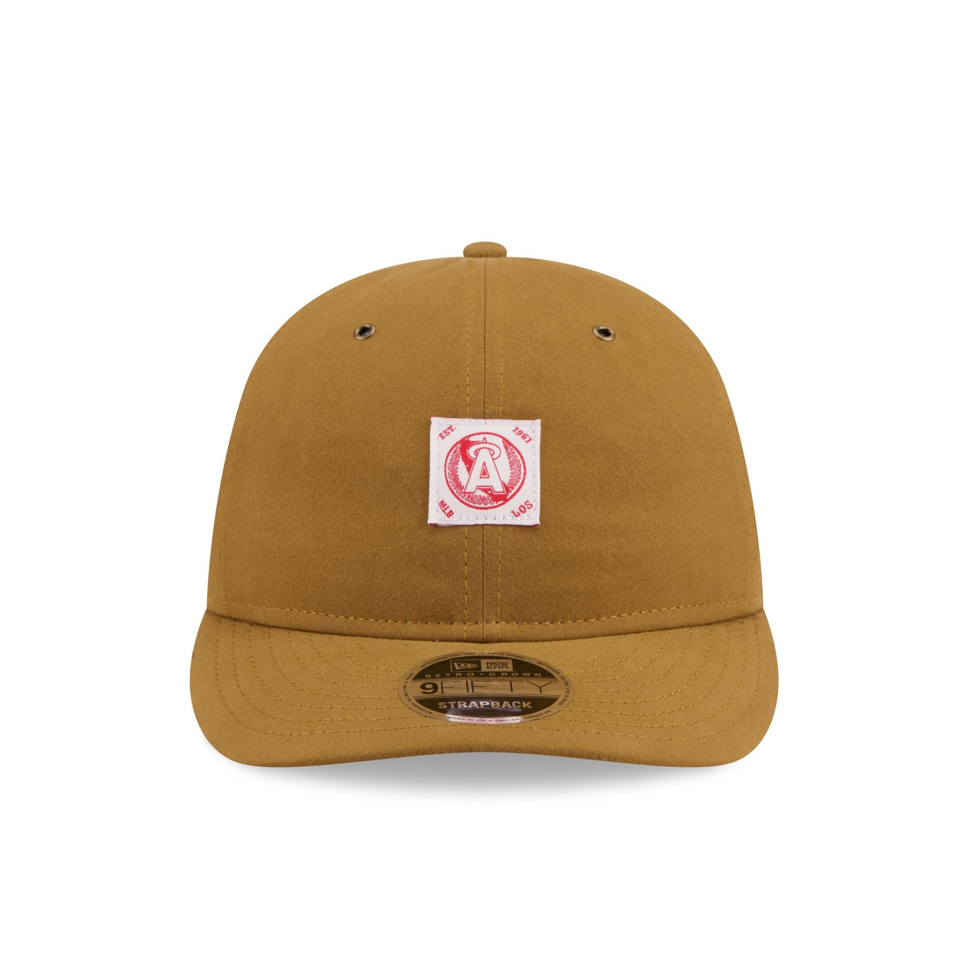 Los Angeles Angels Brushed Brown Nylon Retro Crown 9Fifty Adjustable Hat - Image 2