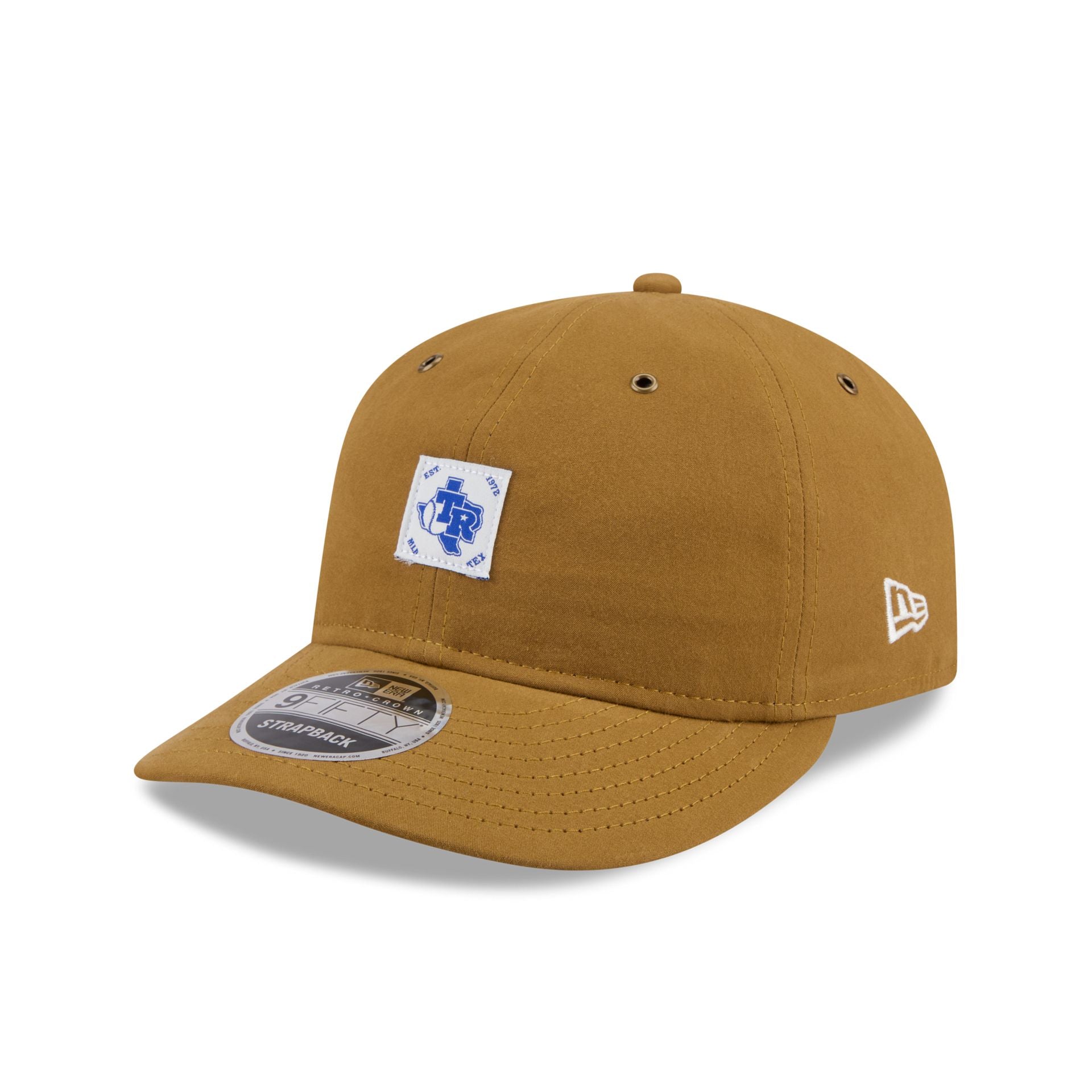 Texas Rangers Brushed Brown Nylon Retro Crown 9Fifty Adjustable Hat
