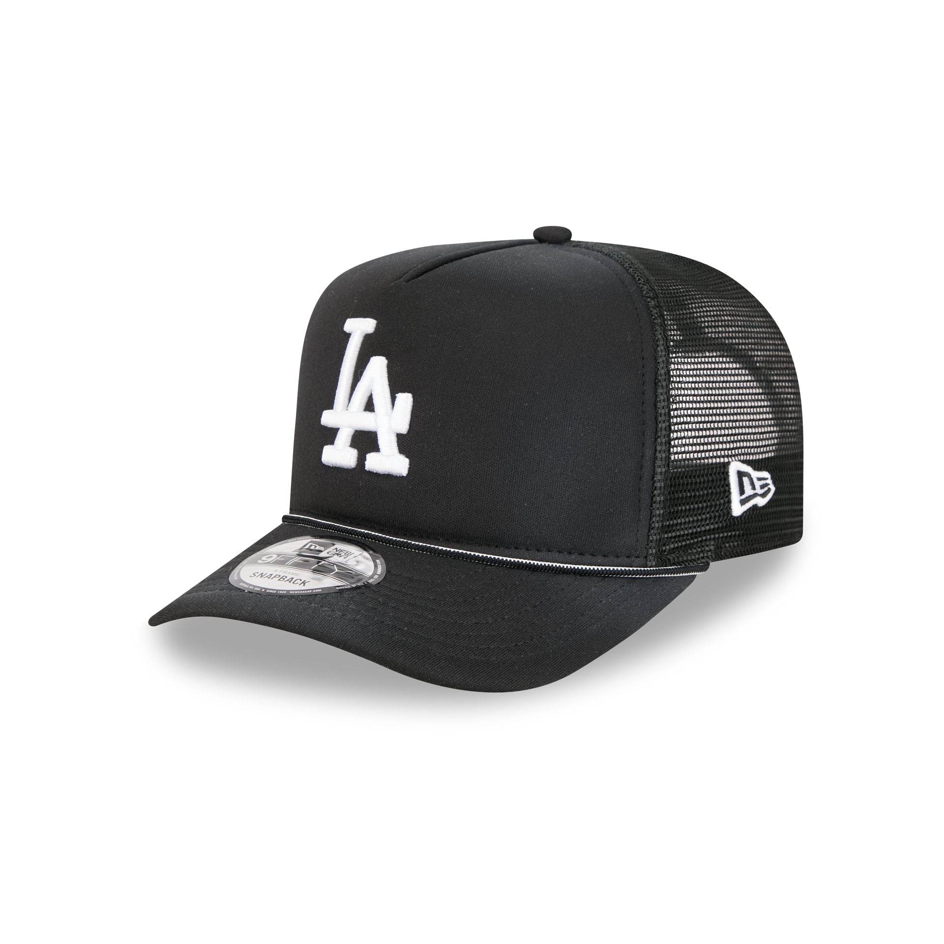 Los Angeles Dodgers Washed Black 9Fifty A-Frame Trucker Hat