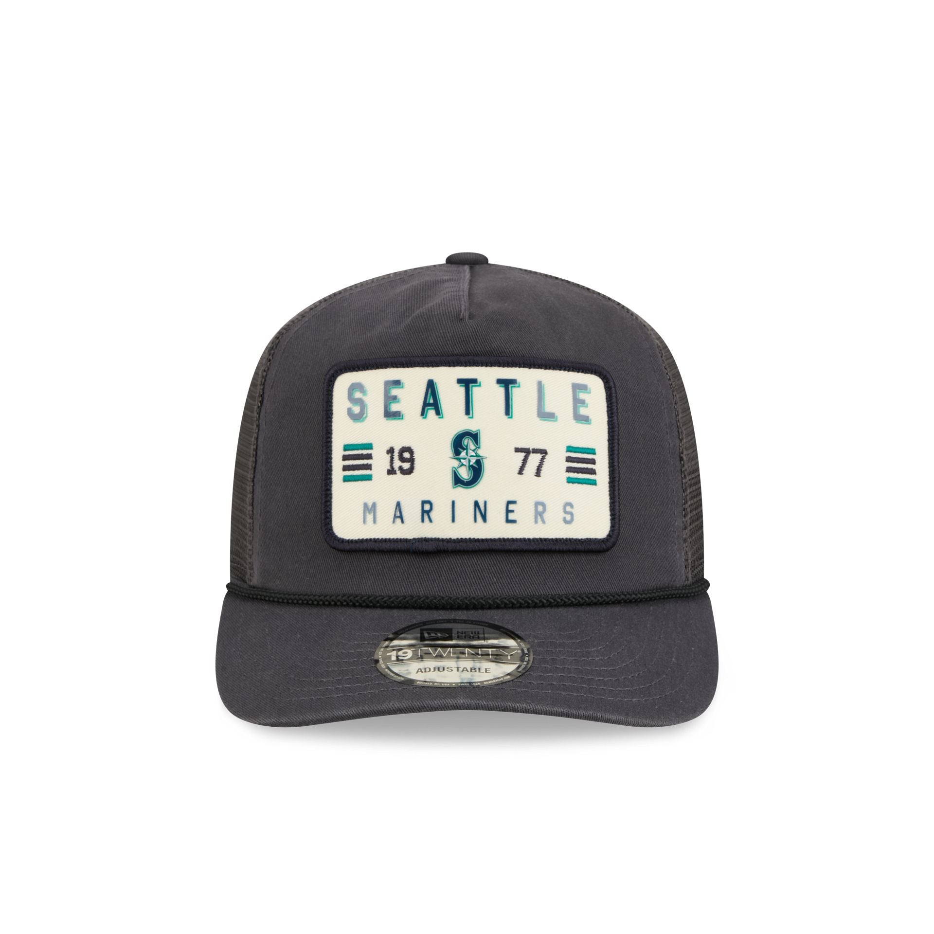 Alternative view of Seattle Mariners Washed Graphite 19Twenty Trucker Hat