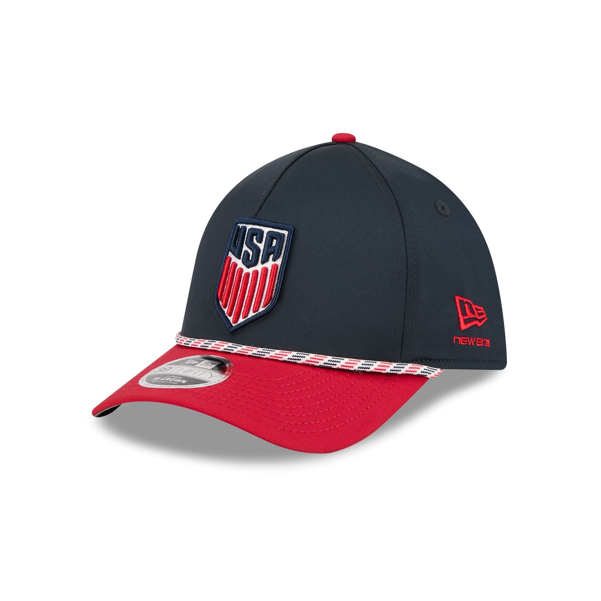 Us Soccer Men's National Team Rope 39Thirty M-Crown A-Frame Stretch Fit Hat