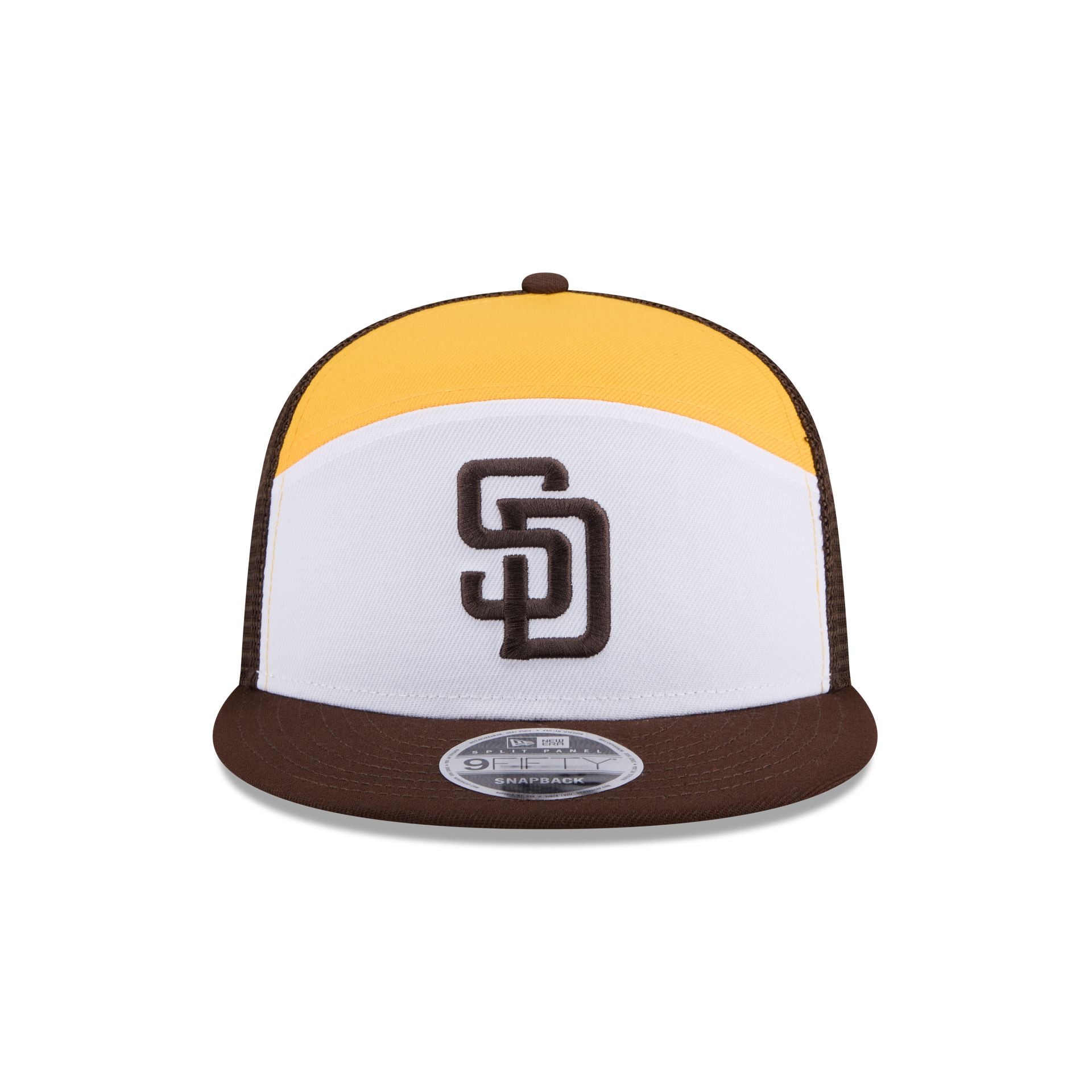 Alternative view of San Diego Padres Block Split Panel 9Fifty Trucker Hat