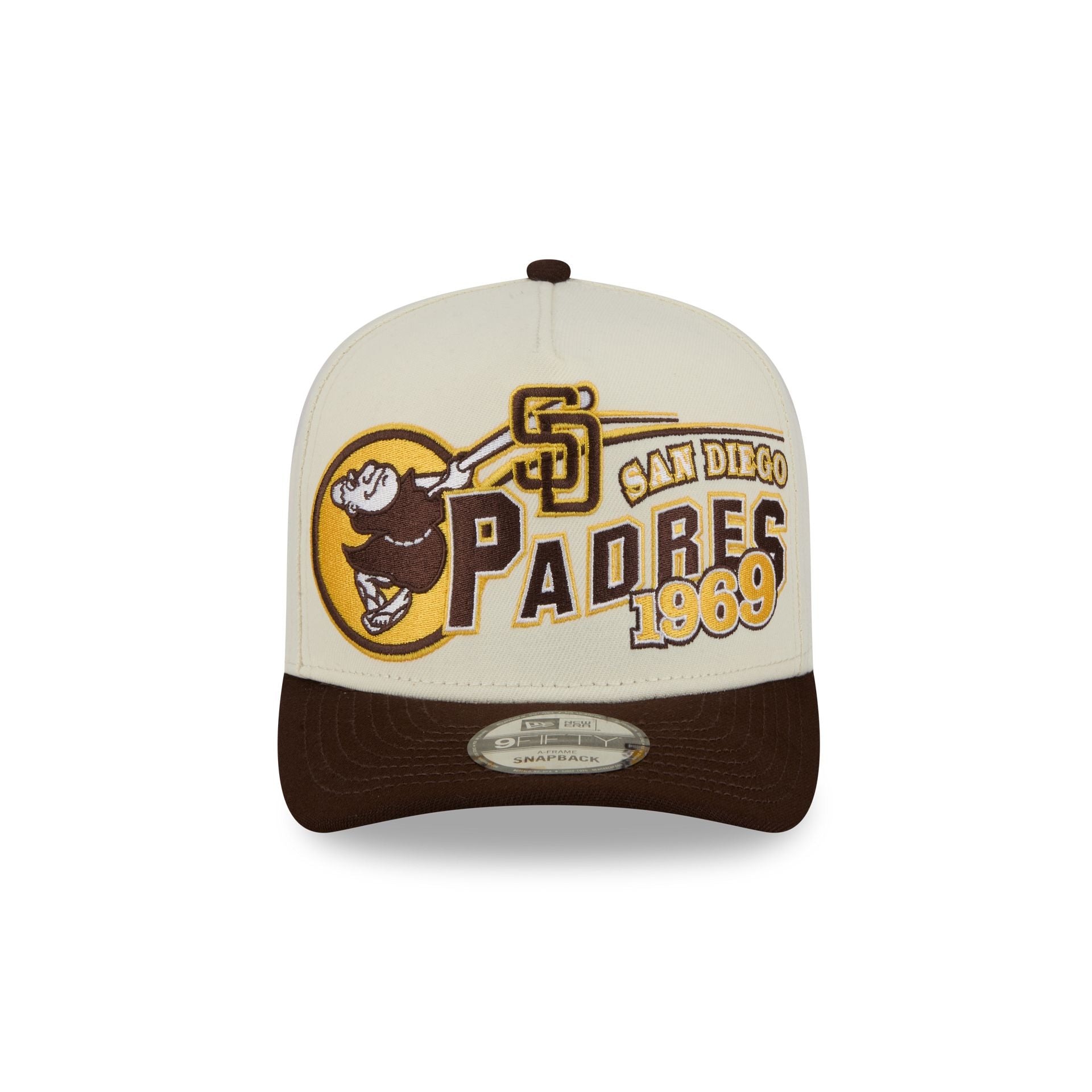 Alternative view of San Diego Padres Chrome White Classic 9Fifty A-Frame Snapback Hat