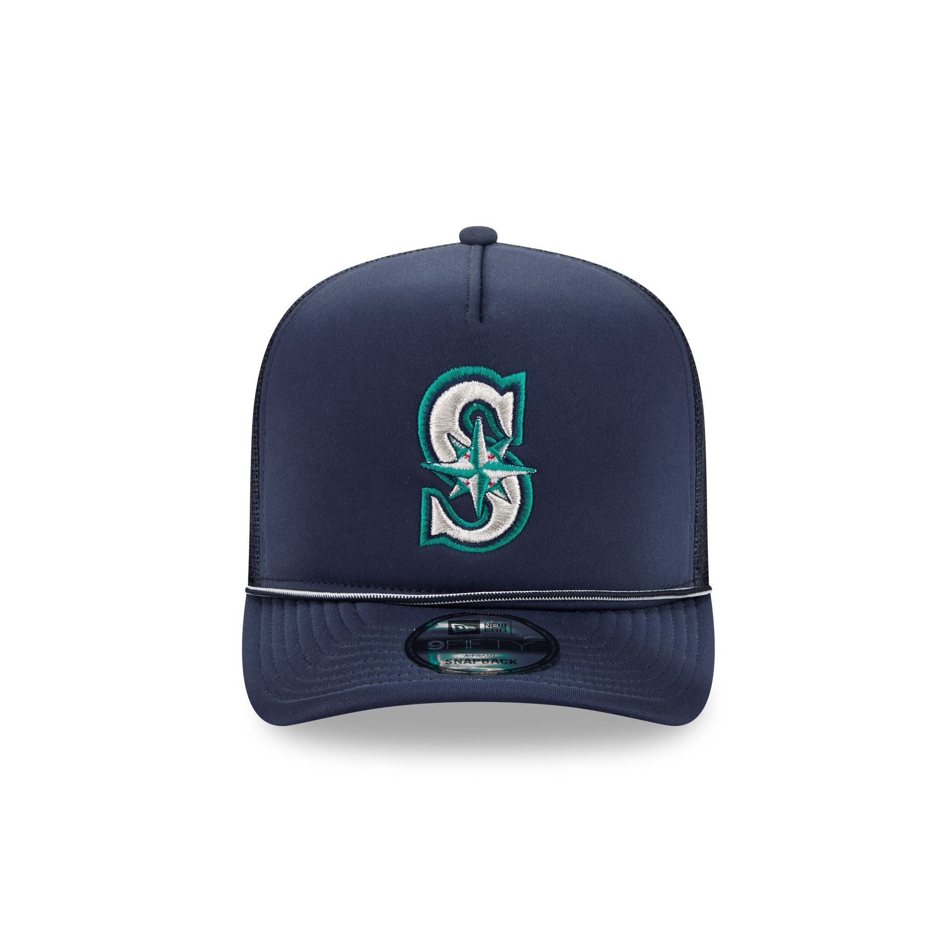Alternative view of Seattle Mariners Worn 9Fifty A-Frame Trucker Hat