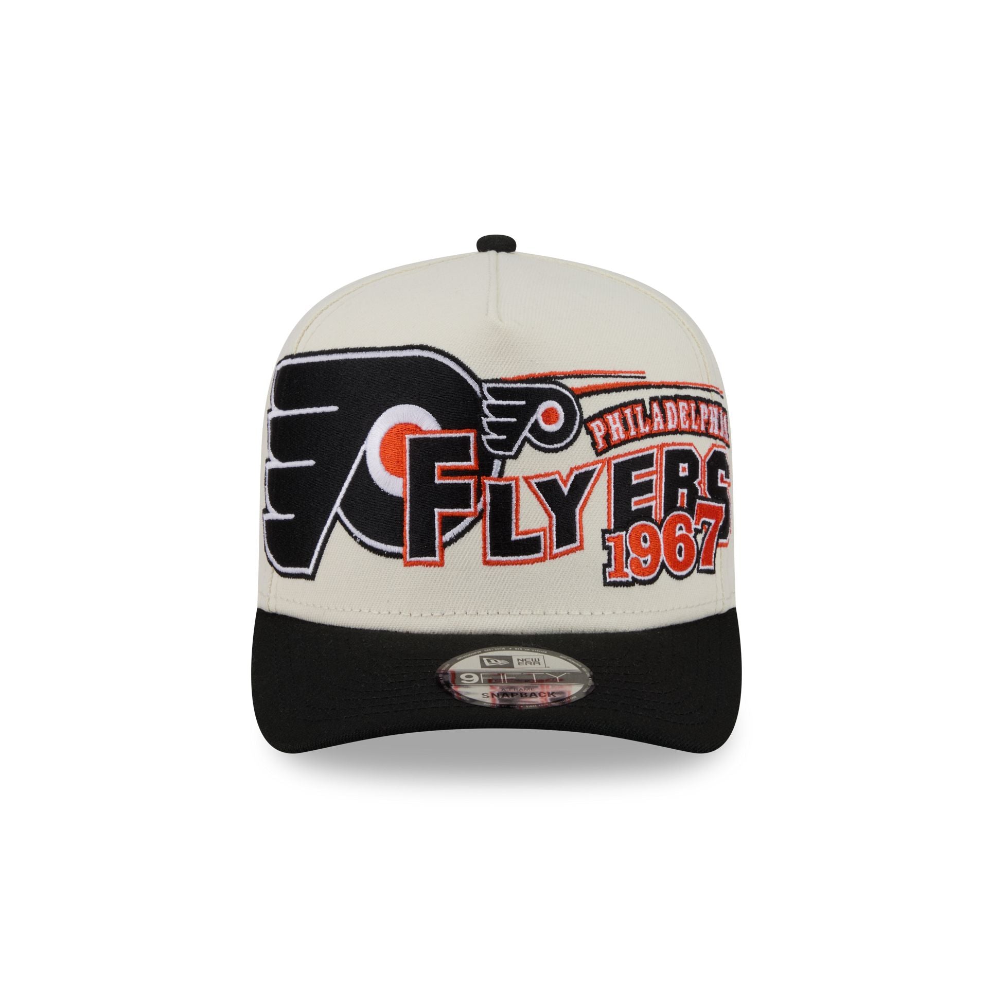 Alternative view of Philadelphia Flyers Chrome White Classic 9Fifty A-Frame Snapback Hat
