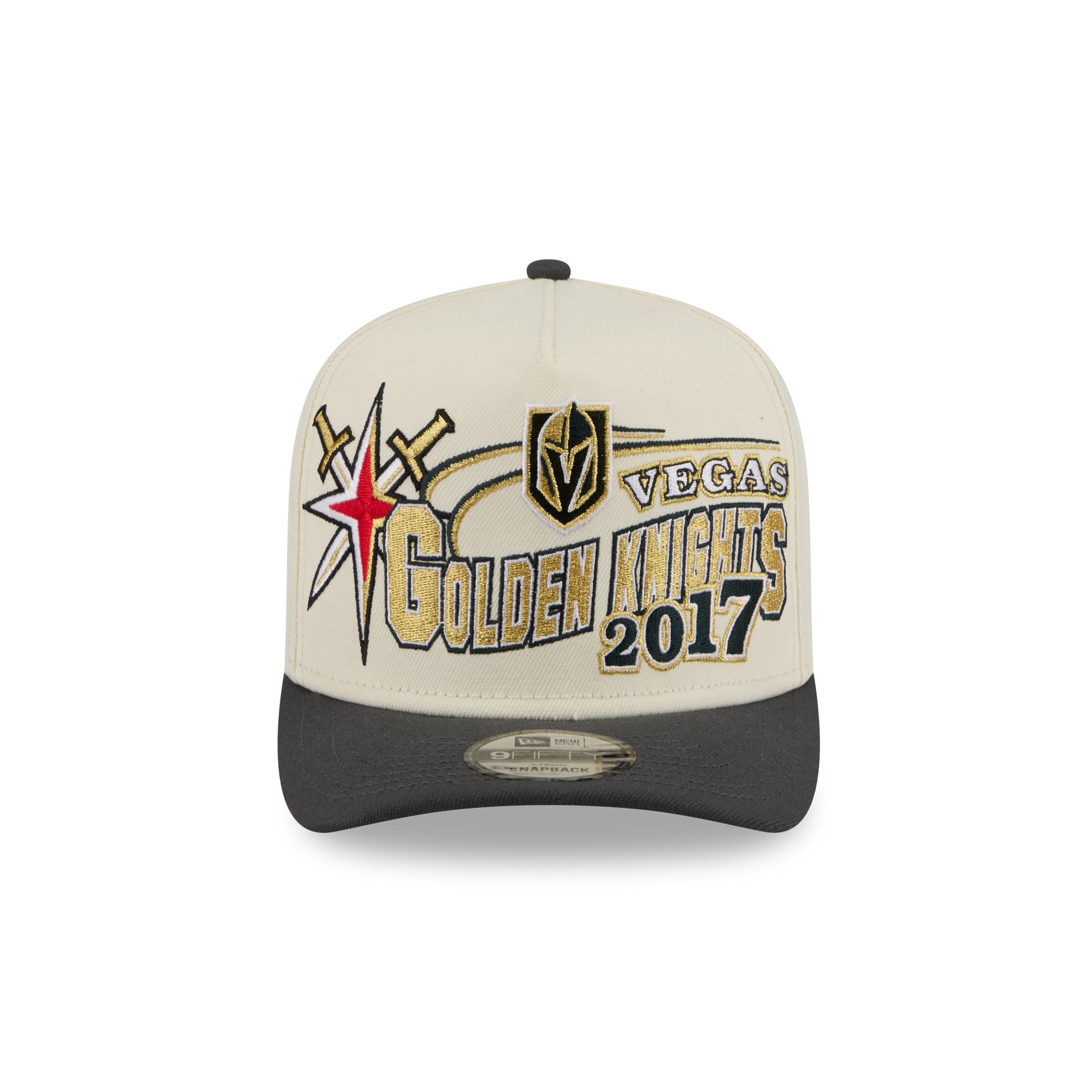Alternative view of Vegas Golden Knights Chrome White Classic 9Fifty A-Frame Snapback Hat