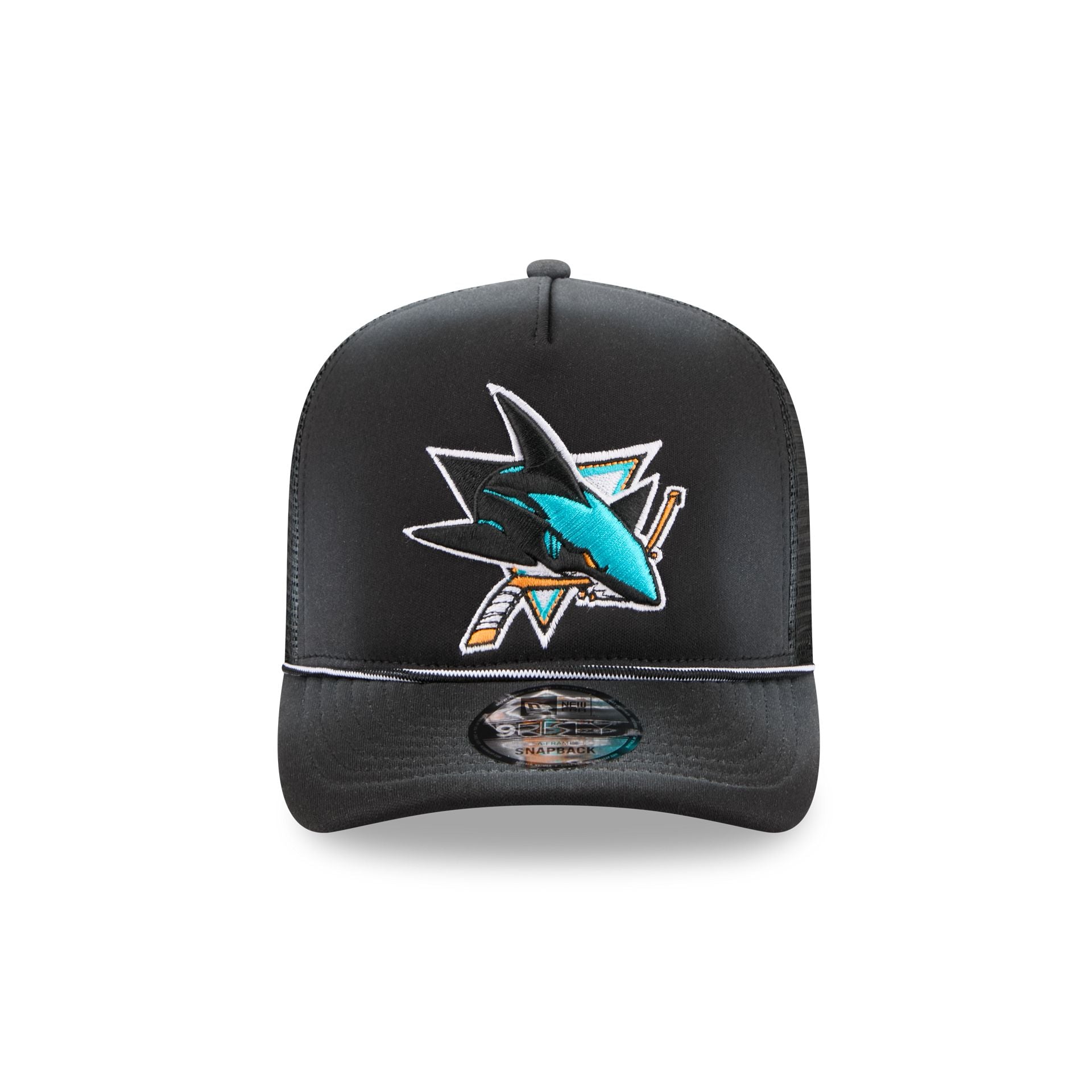 Alternative view of San Jose Sharks Worn 9Fifty A-Frame Trucker Hat