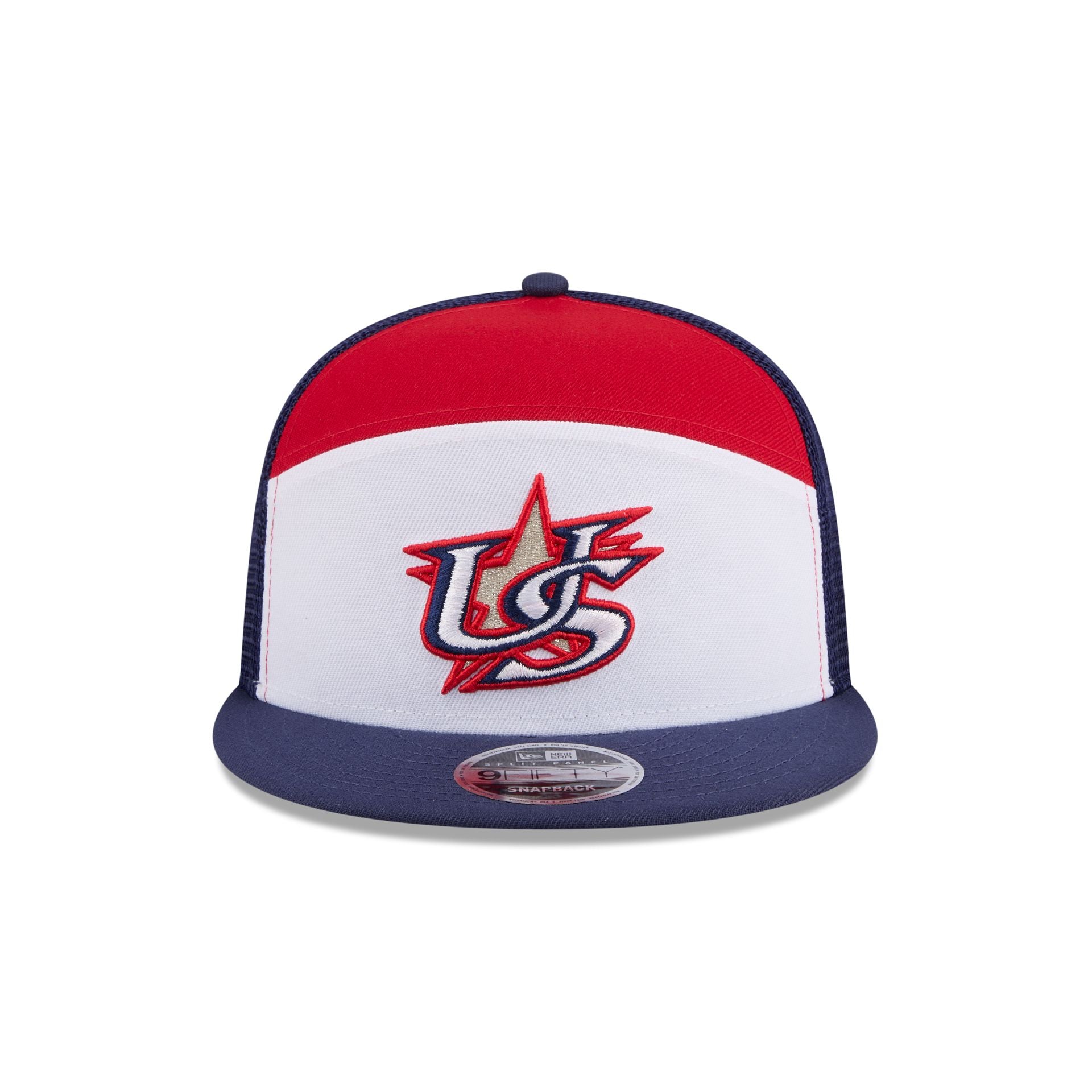 Alternative view of Usa Block Split Panel 9Fifty Trucker Hat