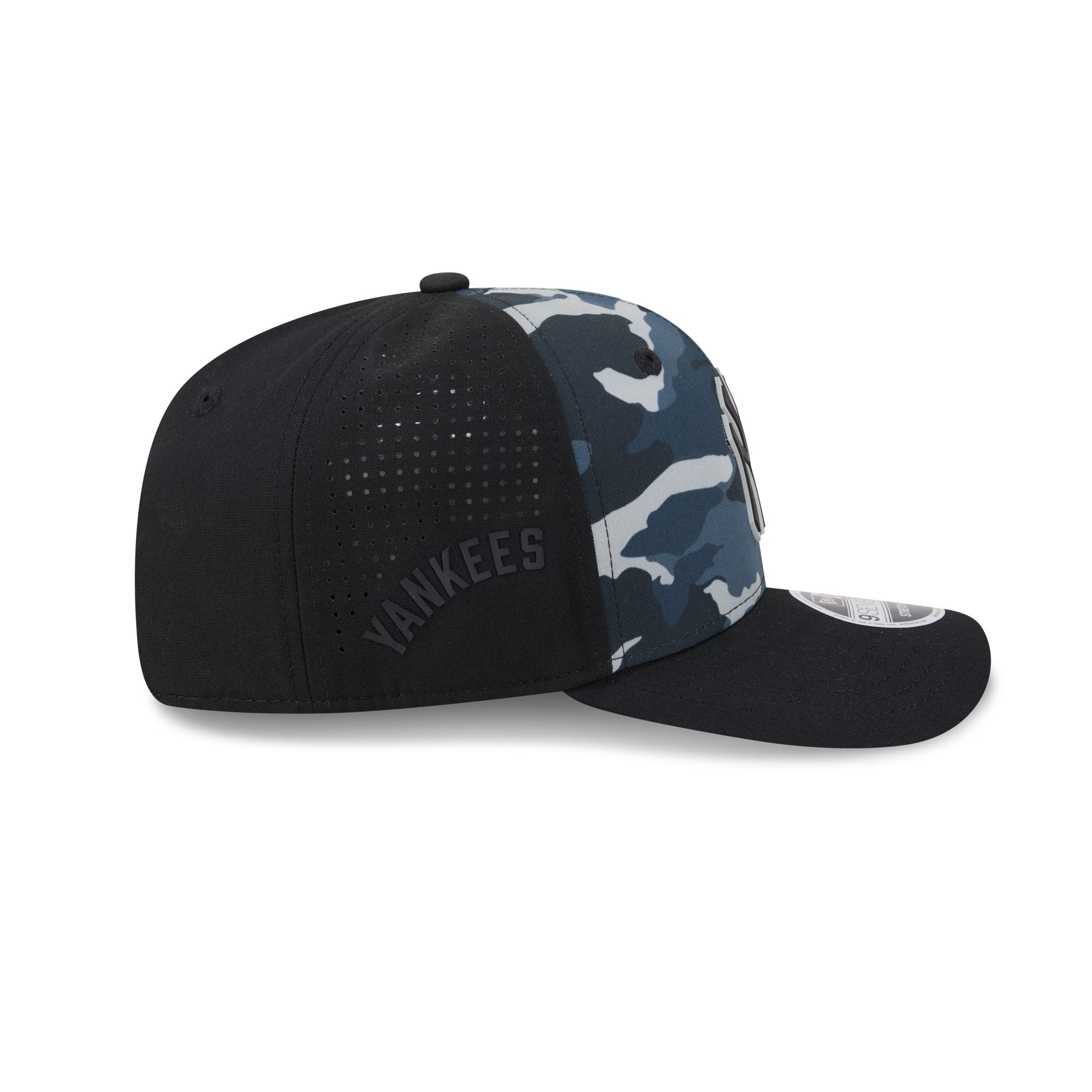 New York Yankees Black Camo Performance 9Seventy Stretch-Snap Hat - Image 4