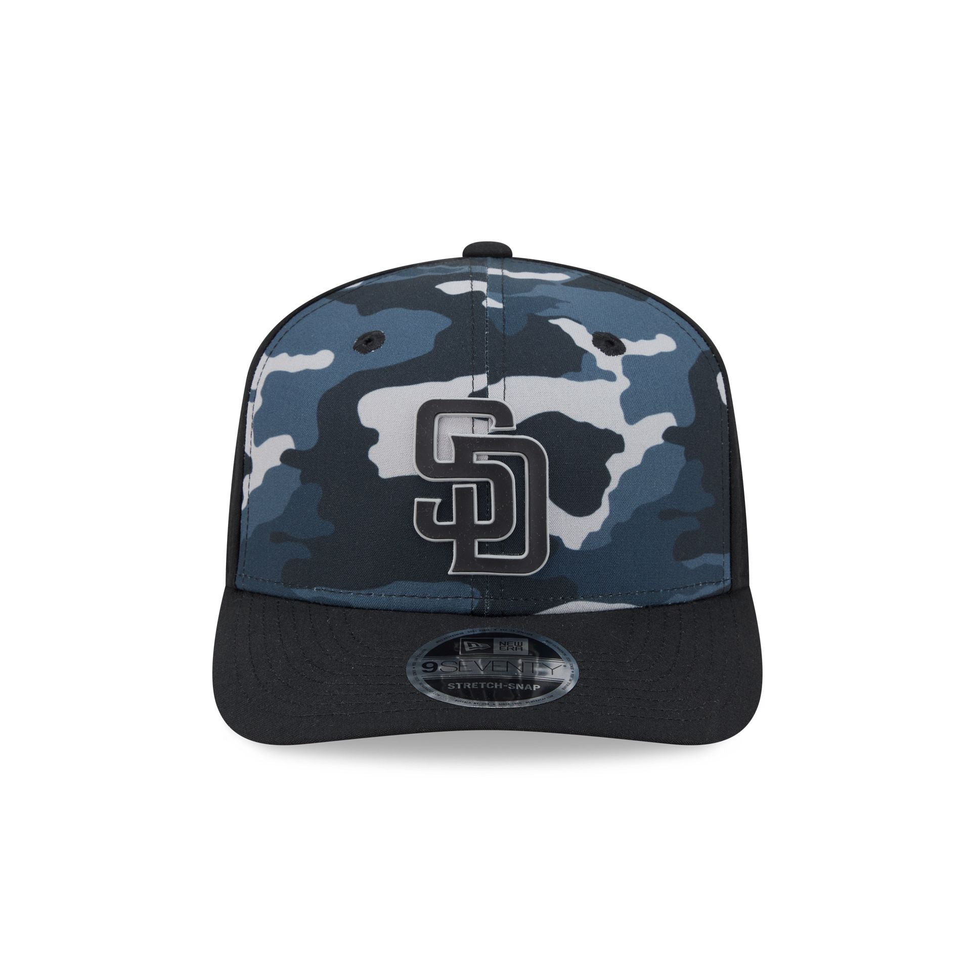 Alternative view of San Diego Padres Black Camo Performance 9Seventy Stretch-Snap Hat