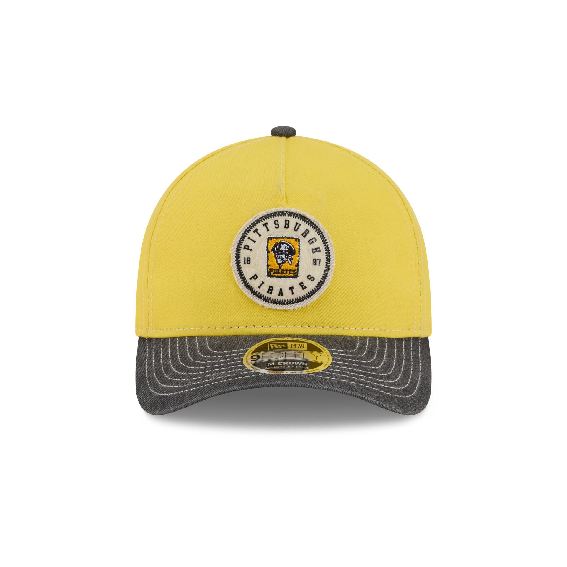 Alternative view of Pittsburgh Pirates Felt 9Forty M-Crown A-Frame Snapback Hat
