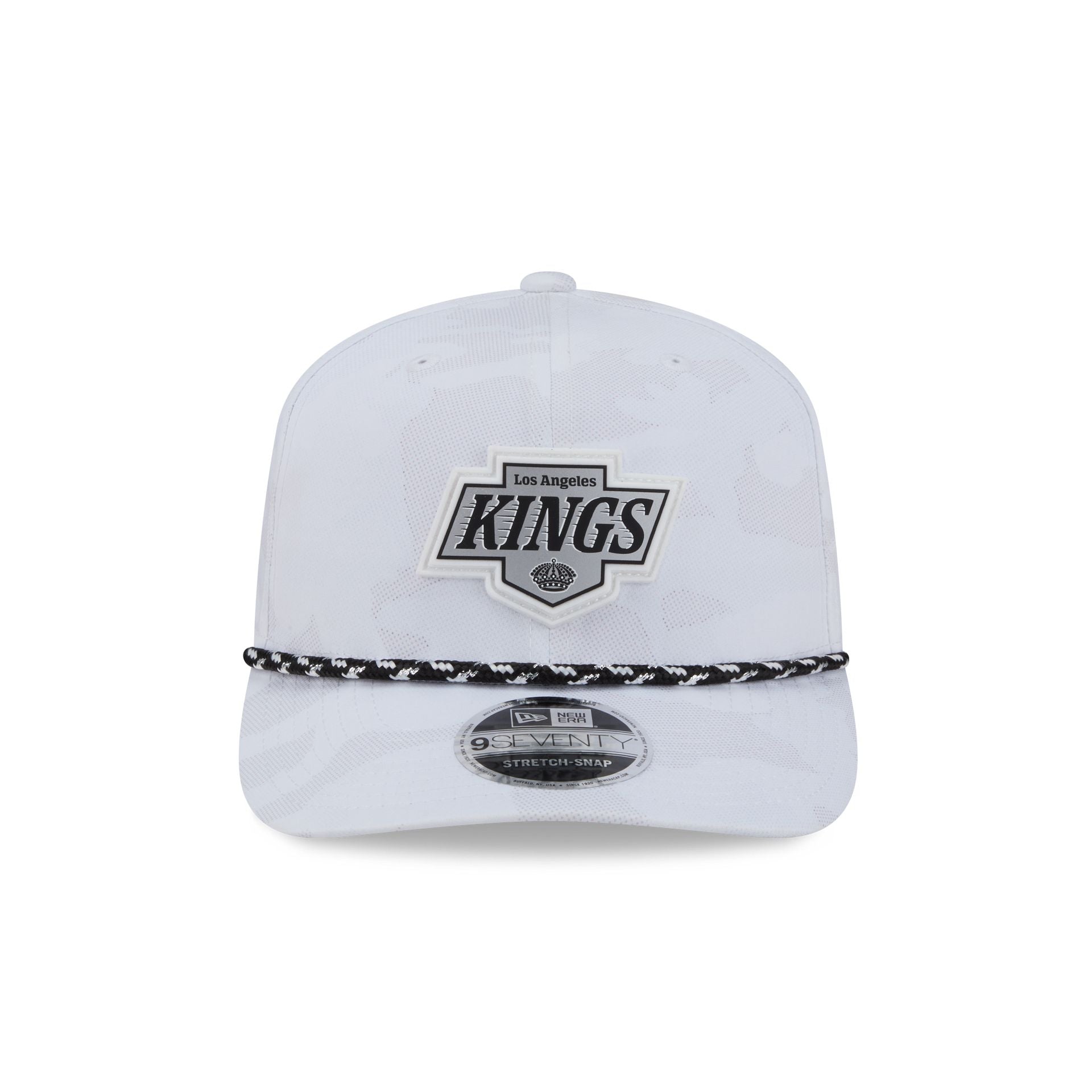 Alternative view of Los Angeles Kings White Camo Performance Rope 9Seventy Stretch-Snap Hat