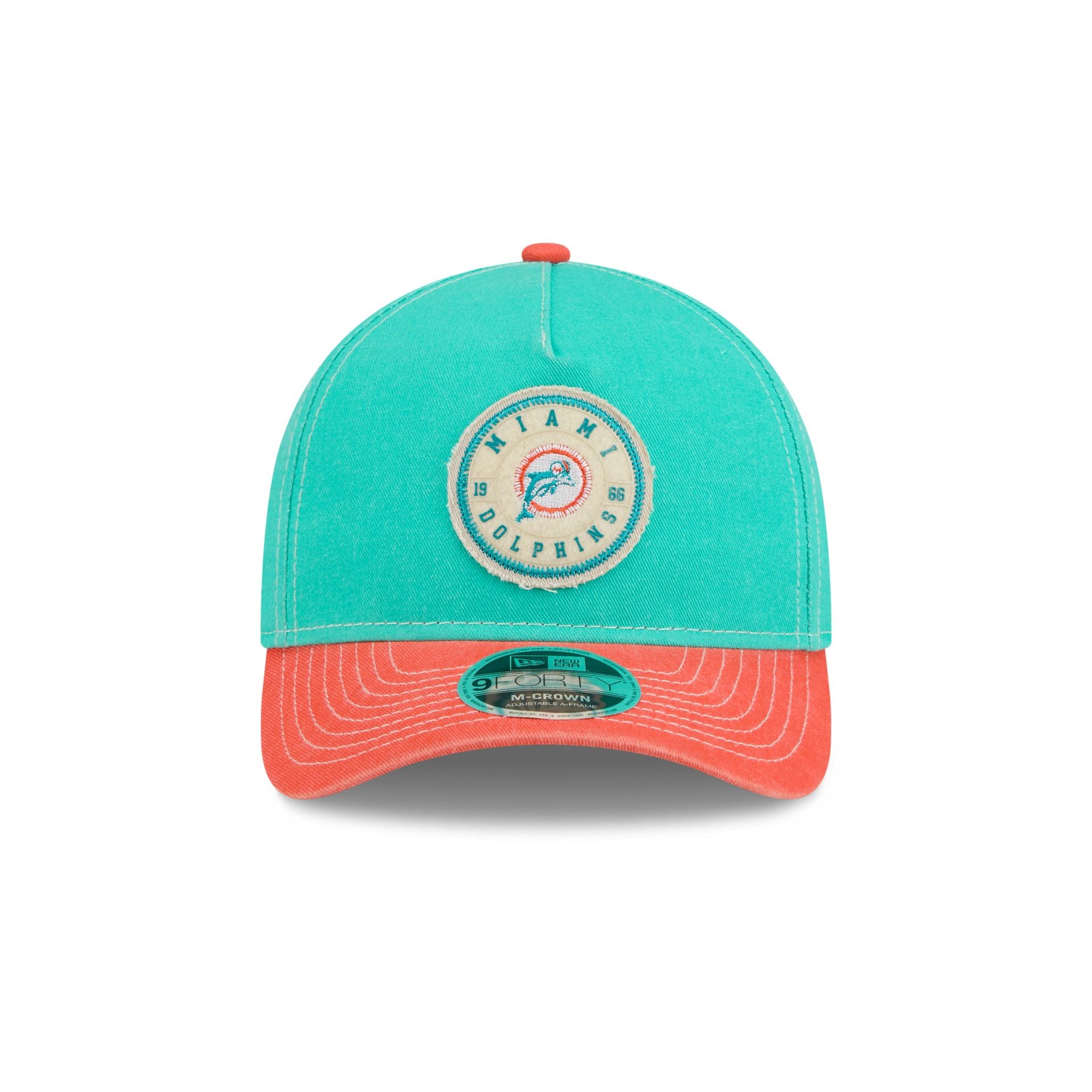 Alternative view of Miami Dolphins Felt 9Forty M-Crown A-Frame Snapback Hat
