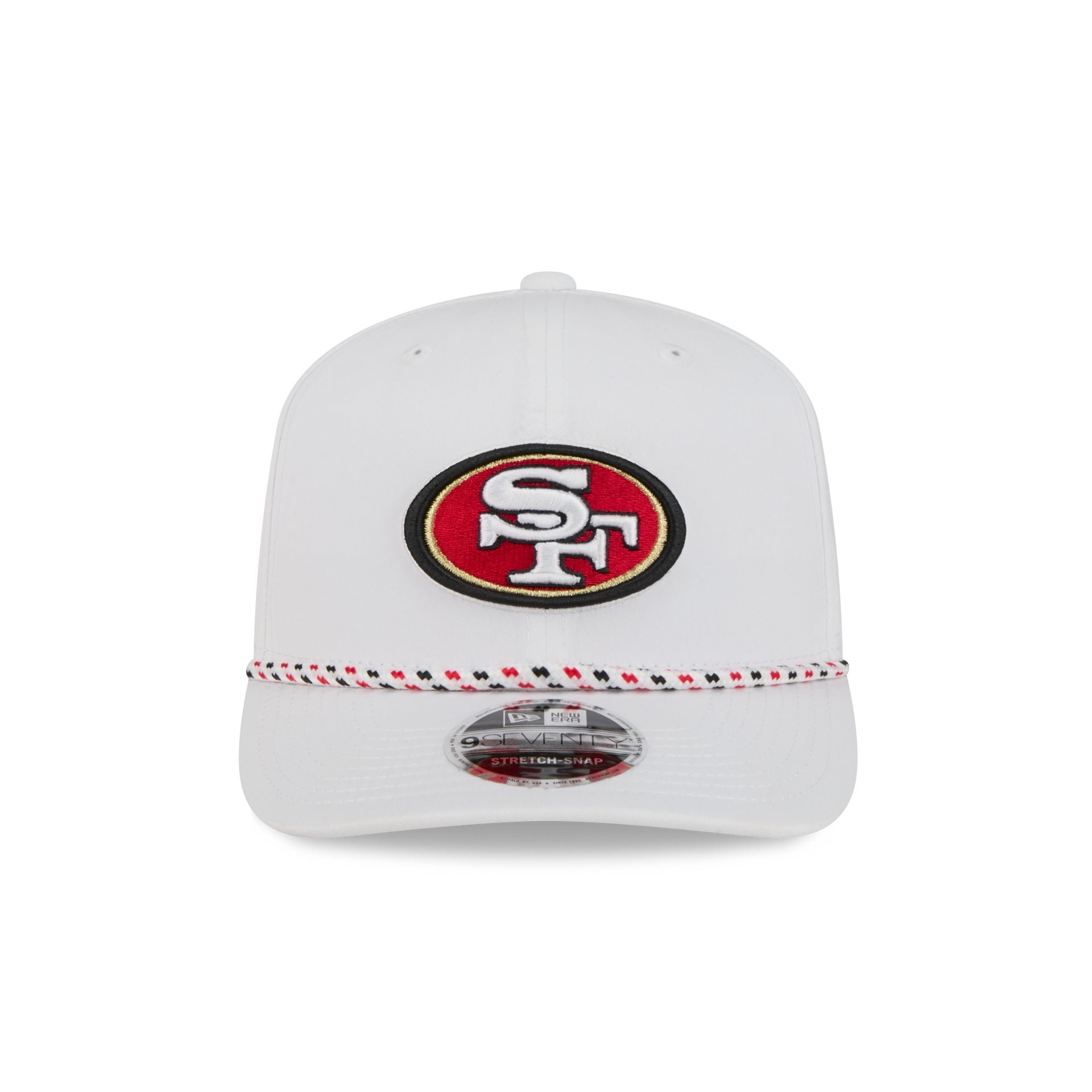 Alternative view of San Francisco 49Ers Optic White Performance Rope 9Seventy Stretch-Snap Hat