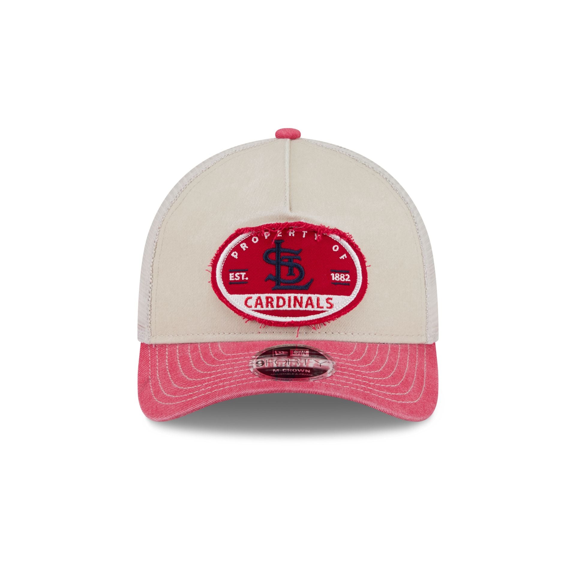 Alternative view of St. Louis Cardinals Frayed 9Forty M-Crown A-Frame Trucker Hat